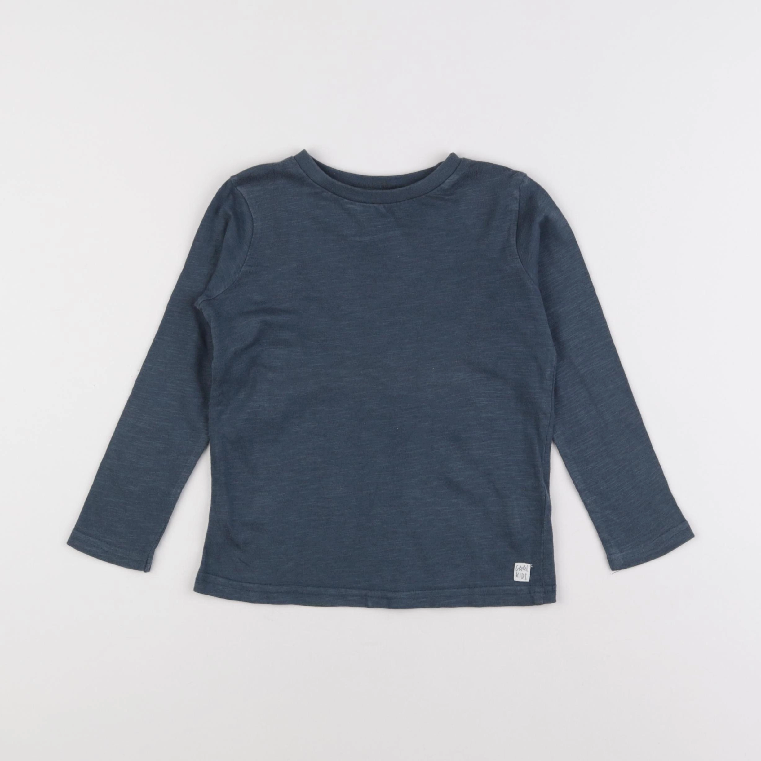 Vertbaudet - tee-shirt bleu - 4 ans