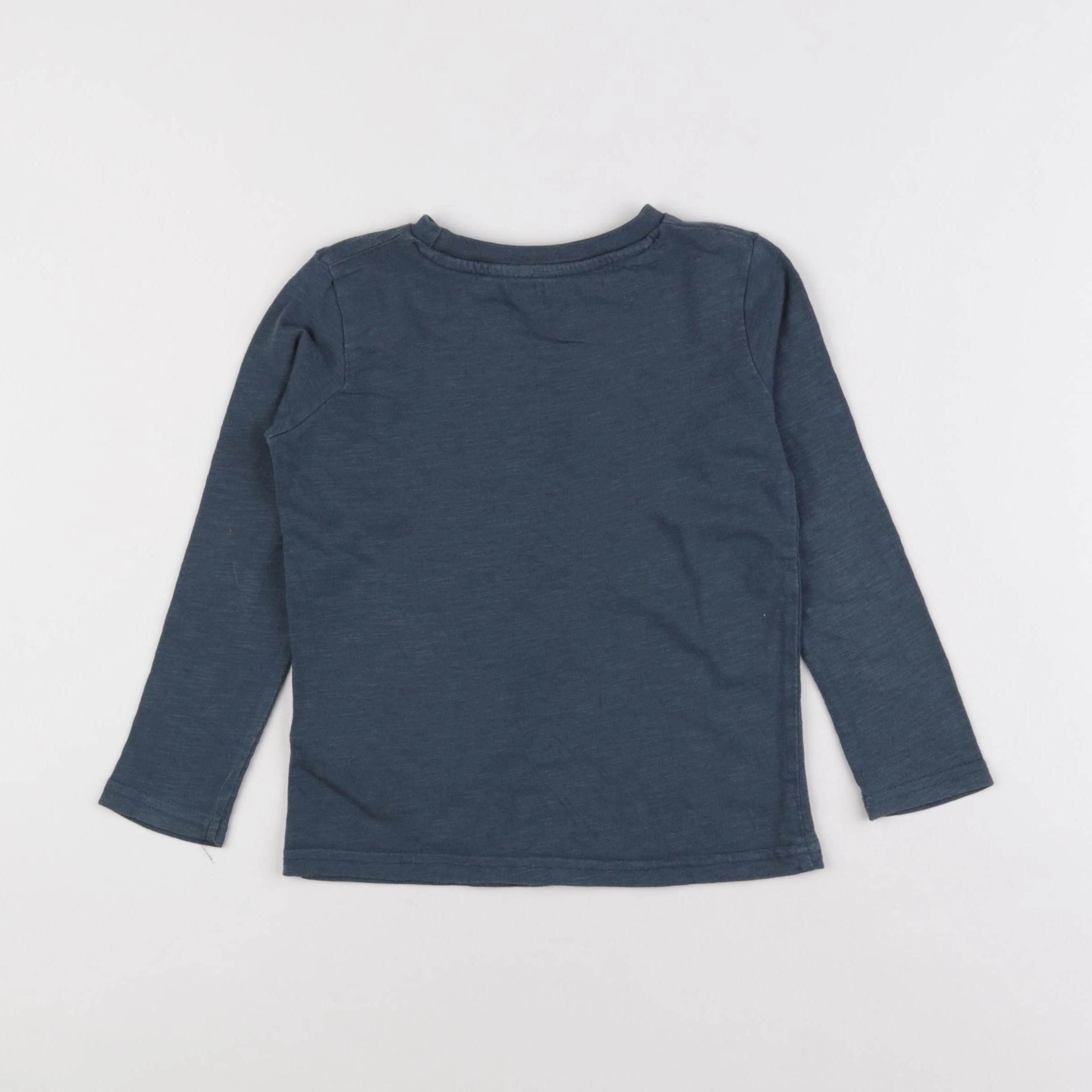 Vertbaudet - tee-shirt bleu - 4 ans