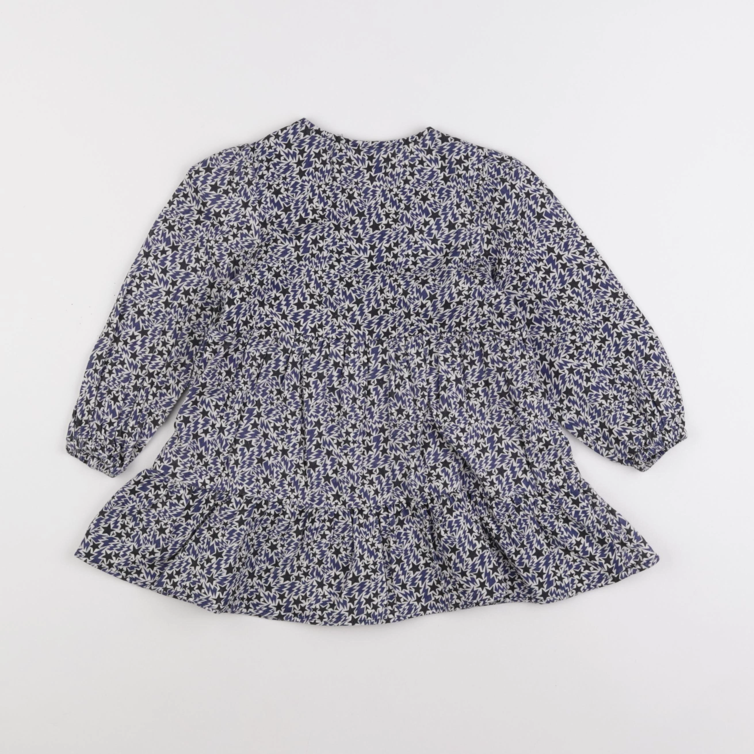 IKKS - robe blanc, bleu - 3 ans