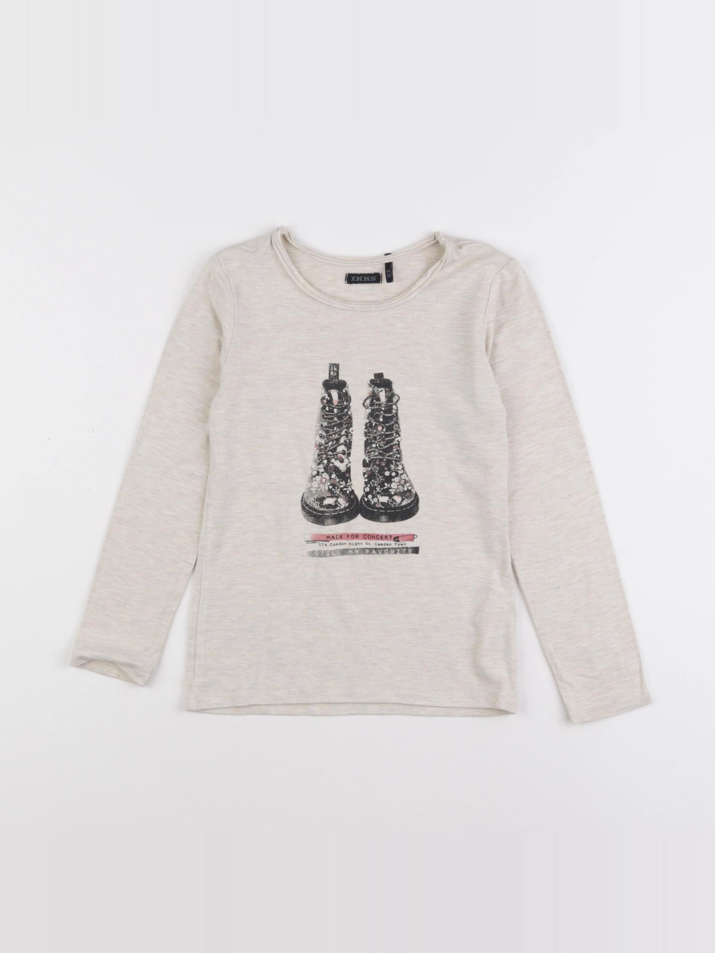IKKS - tee-shirt beige - 6 ans