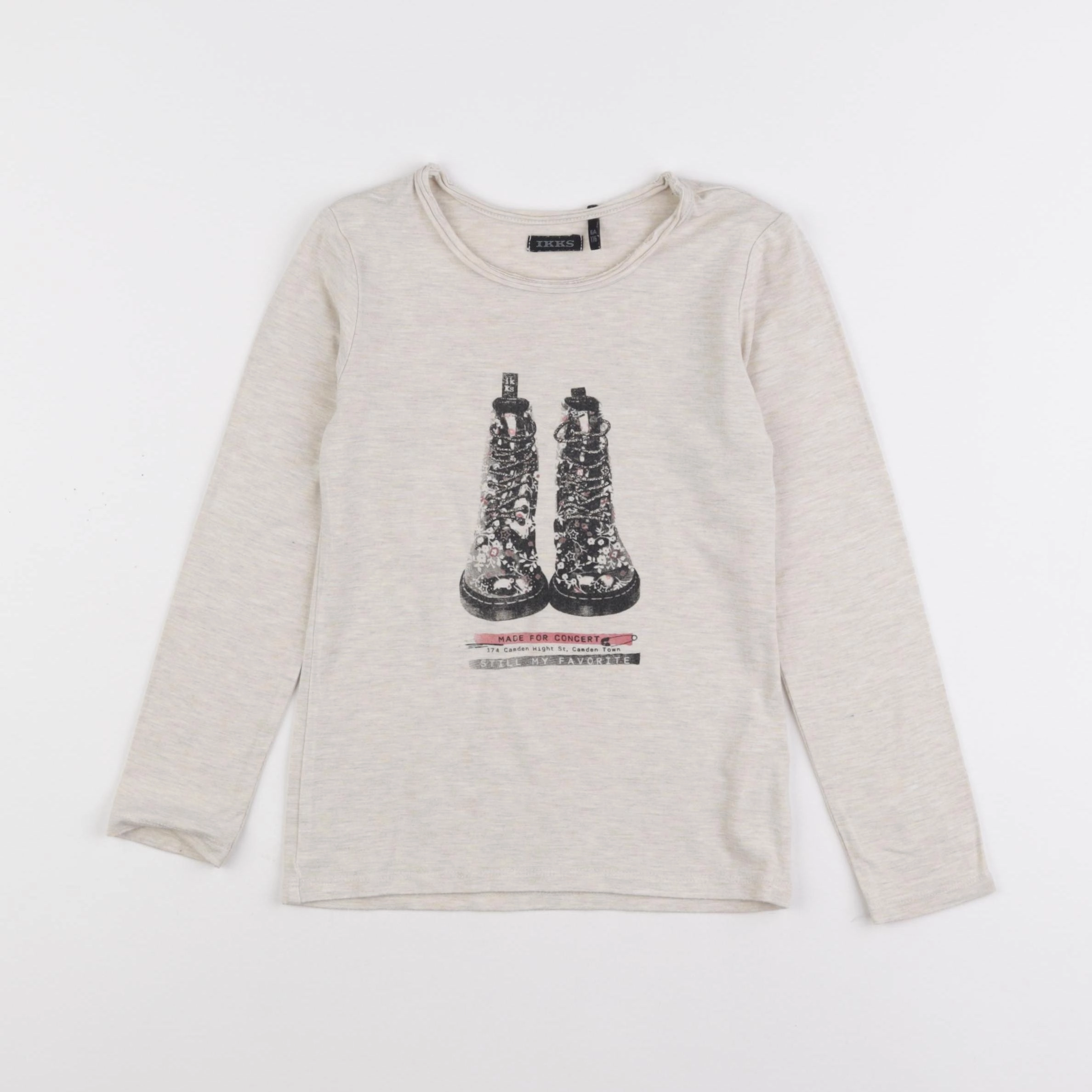 IKKS - tee-shirt beige - 6 ans