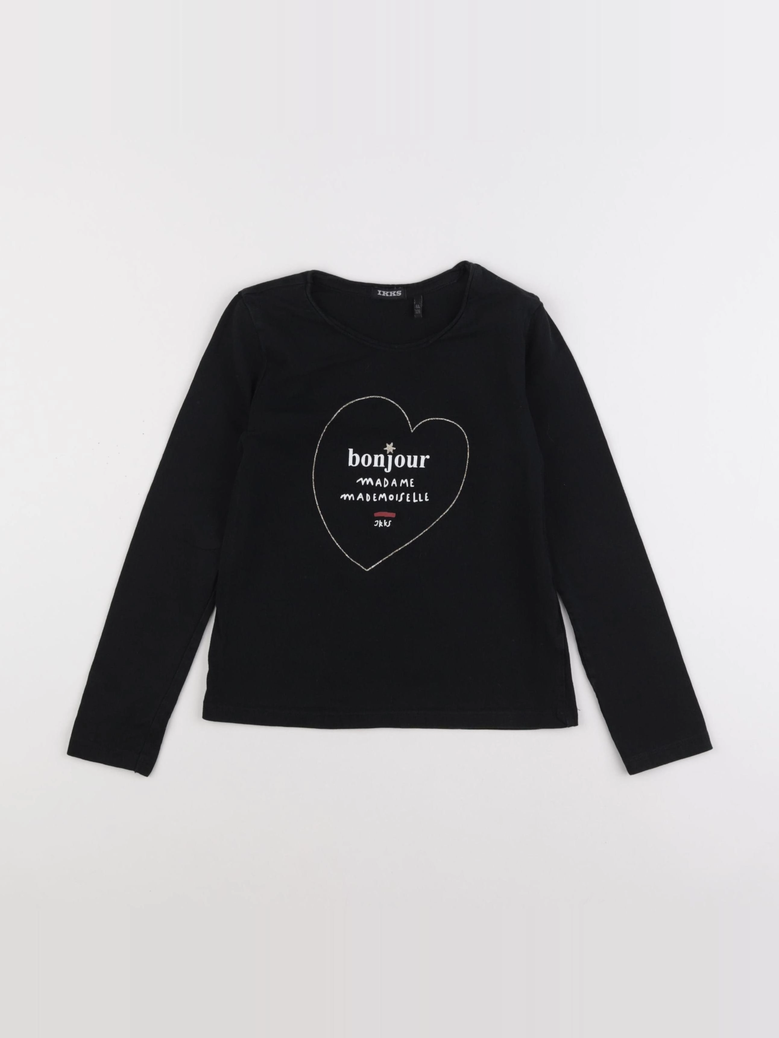 IKKS - tee-shirt noir - 8 ans