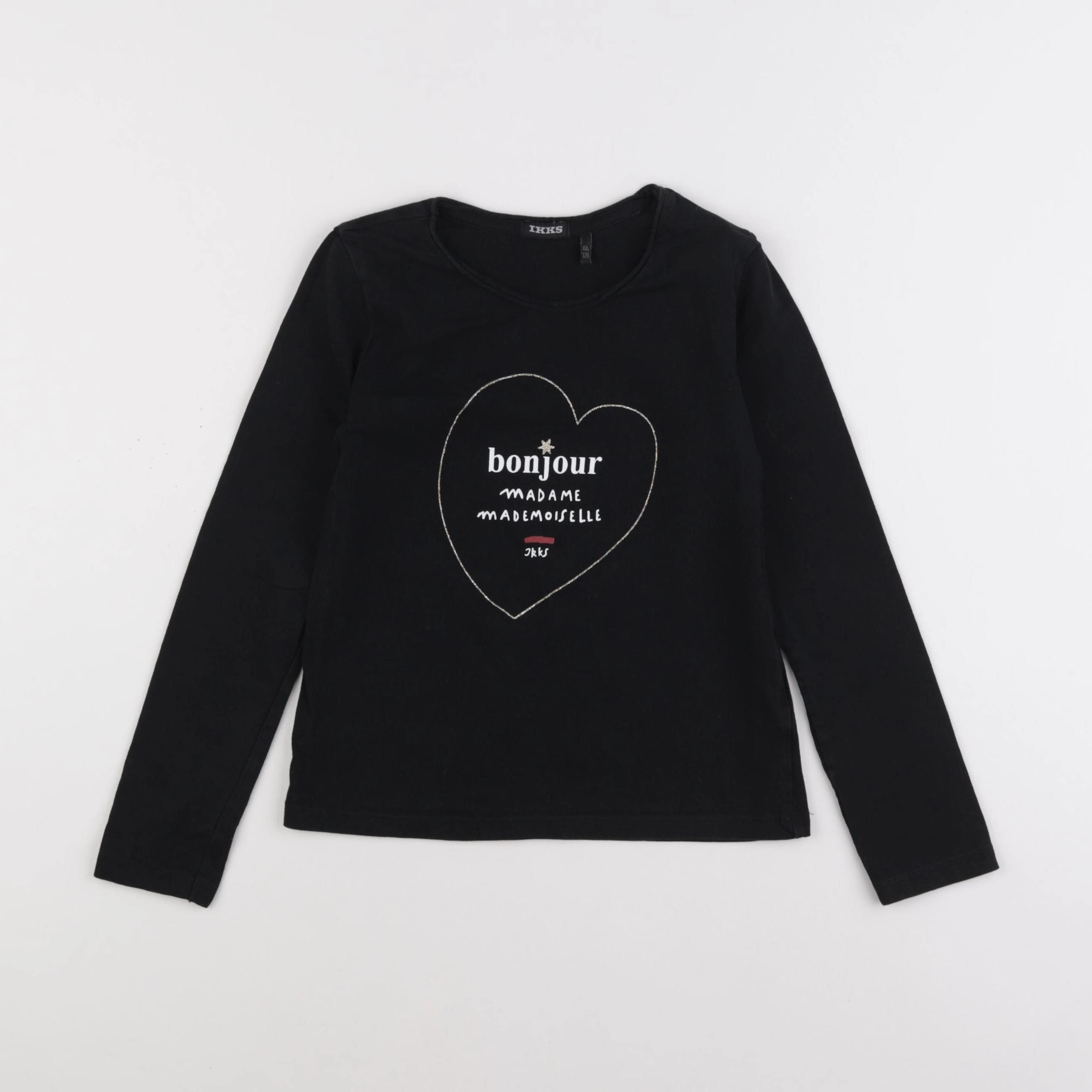 IKKS - tee-shirt noir - 8 ans