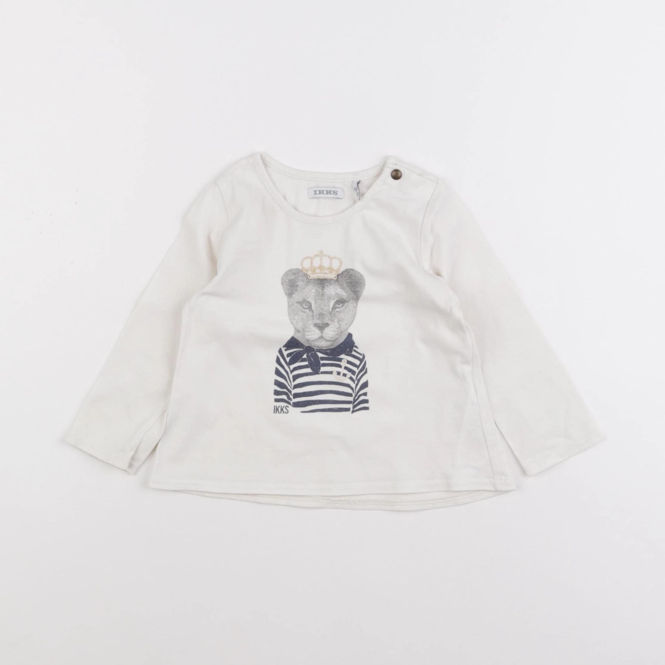 IKKS - tee-shirt beige - 18 mois