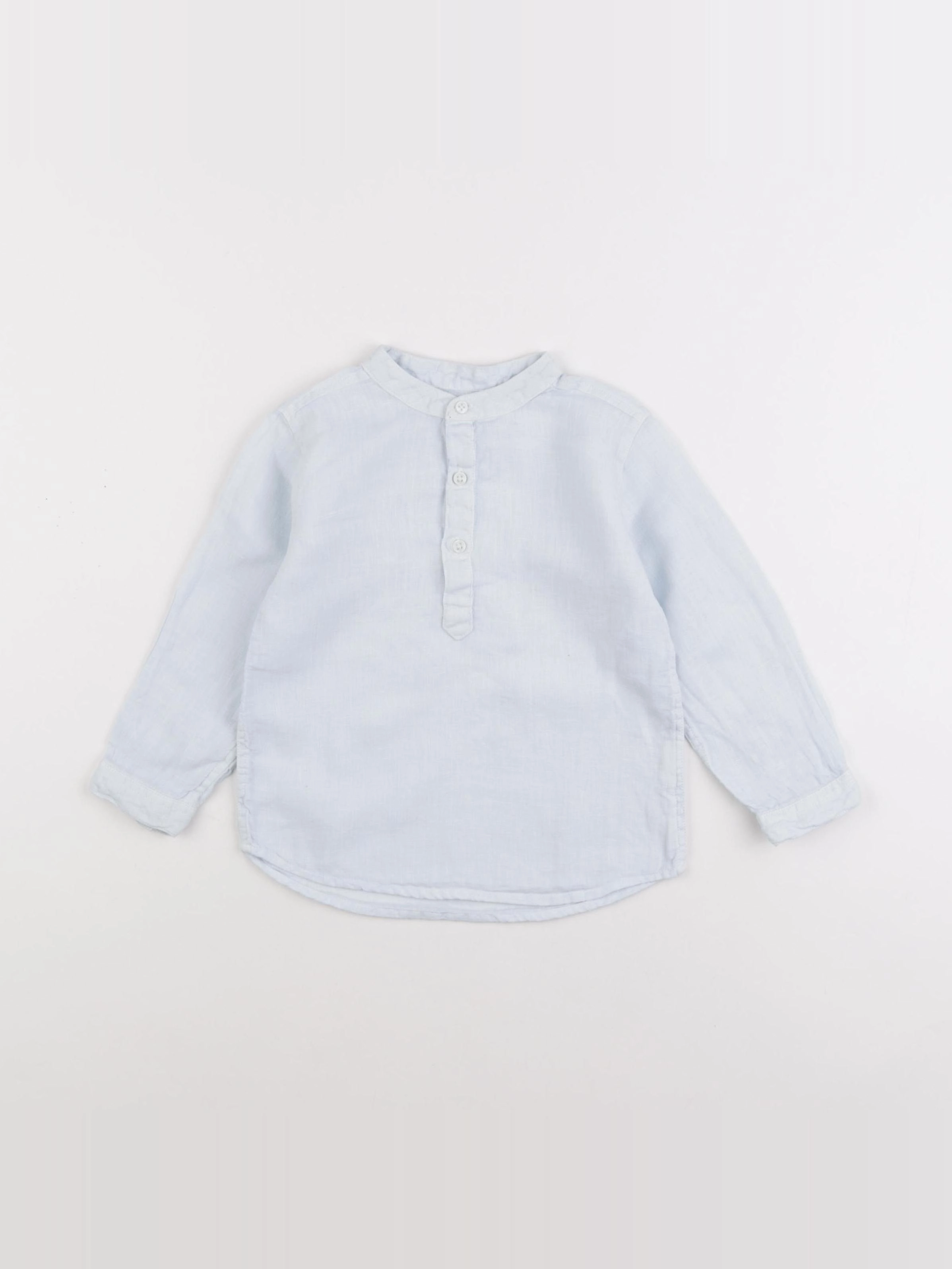 Boutchou - chemise bleu - 24 mois