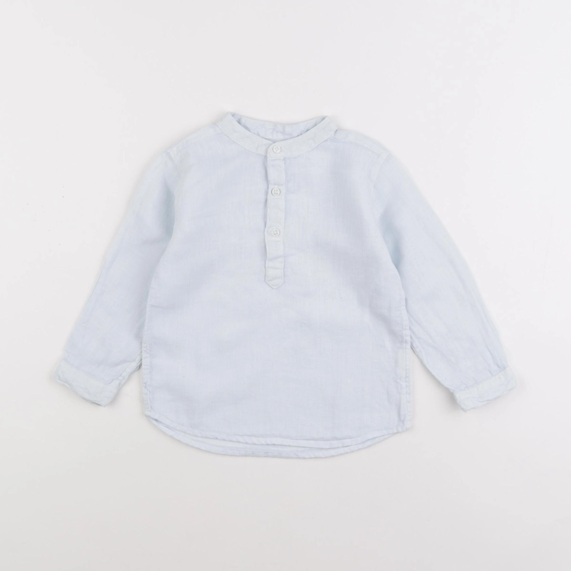 Boutchou - chemise bleu - 24 mois