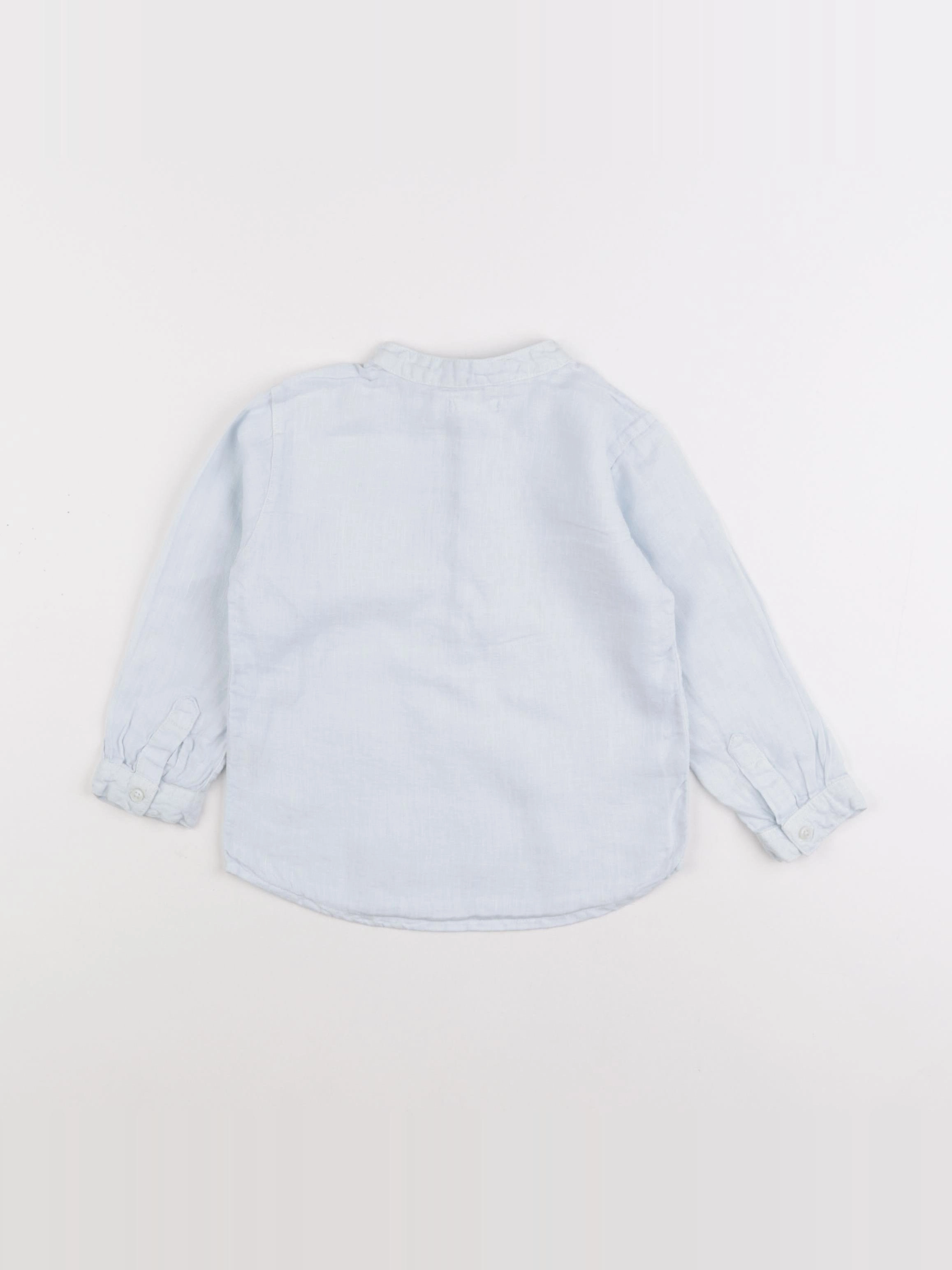 Boutchou - chemise bleu - 24 mois