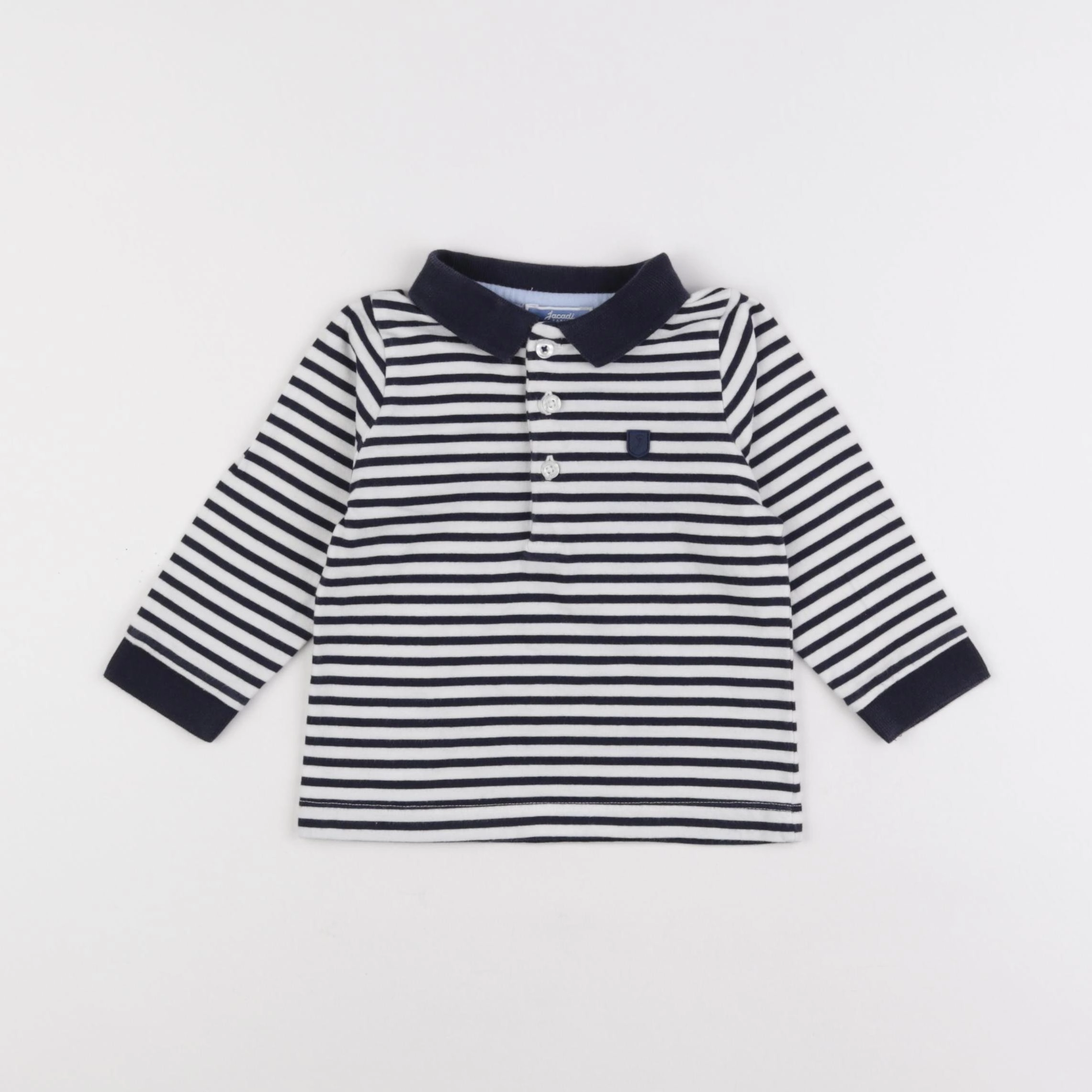 Jacadi - tee-shirt blanc, bleu - 18 mois