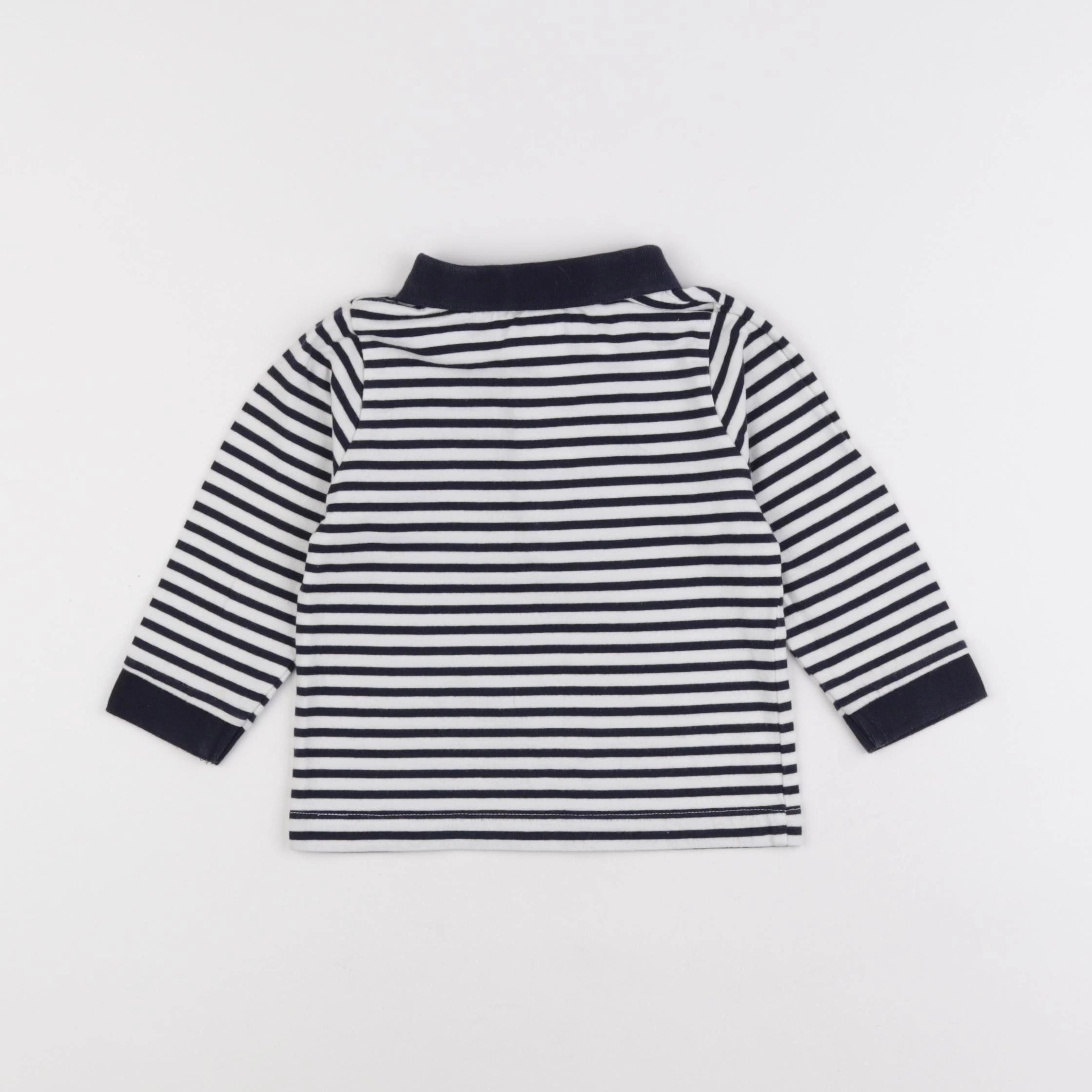 Jacadi - tee-shirt blanc, bleu - 18 mois