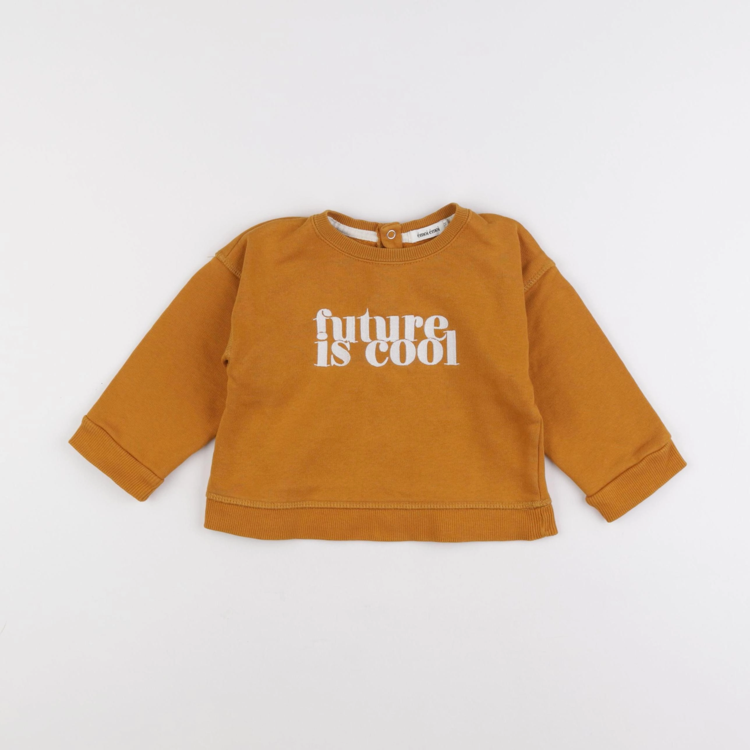 Emoi emoi - sweat marron - 12 mois