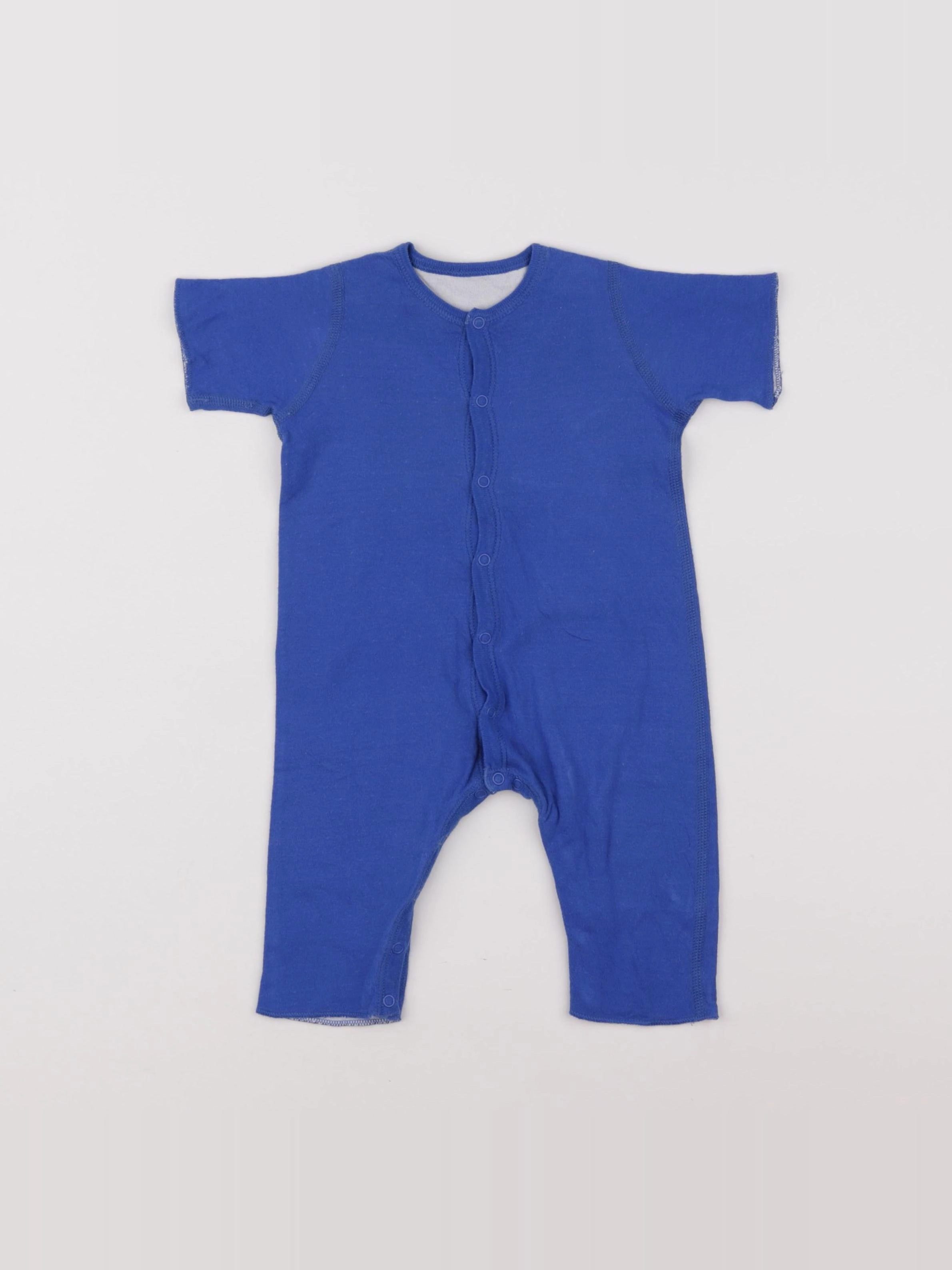 Petit Bateau - combinaison coton bleu - 3 mois