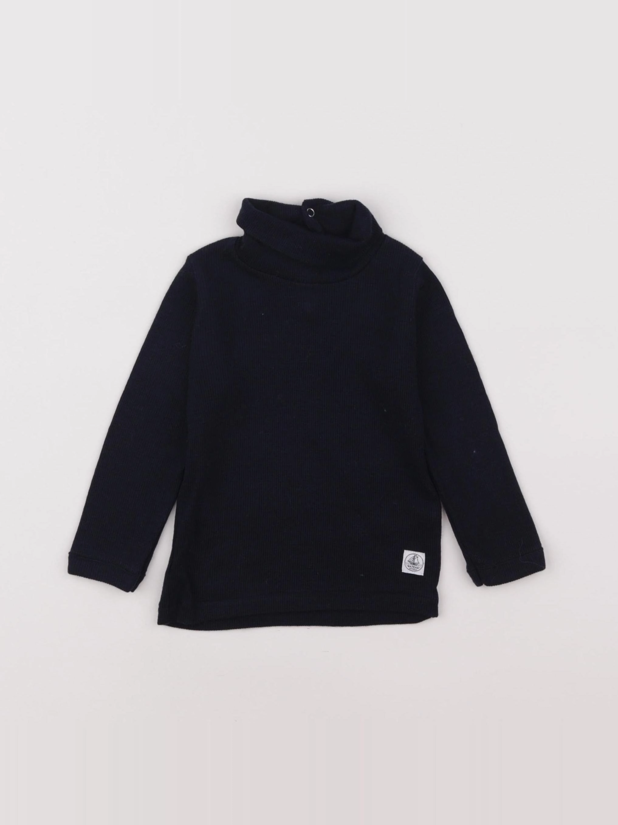 Petit Bateau - sous-pull bleu - 18 mois