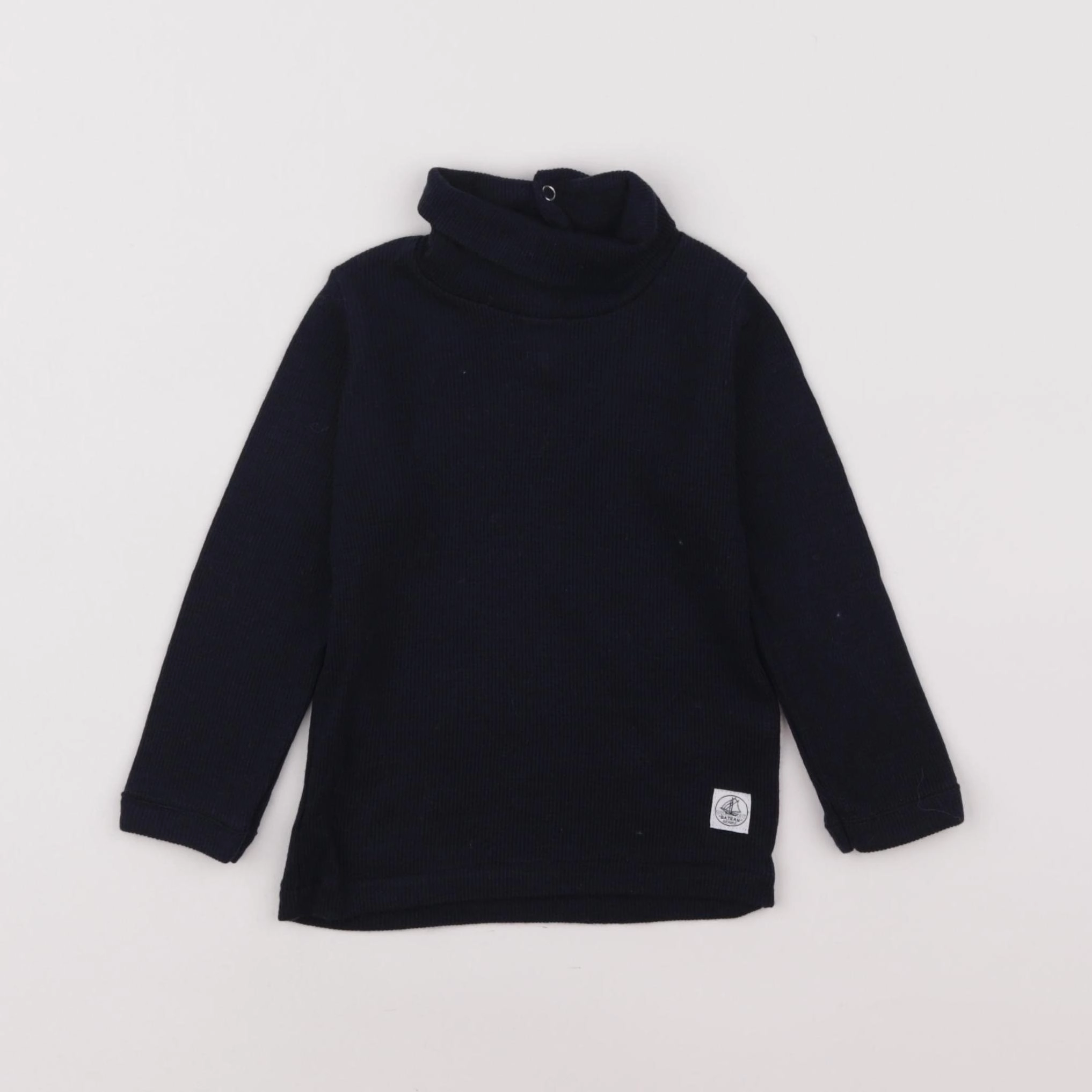 Petit Bateau - sous-pull bleu - 18 mois