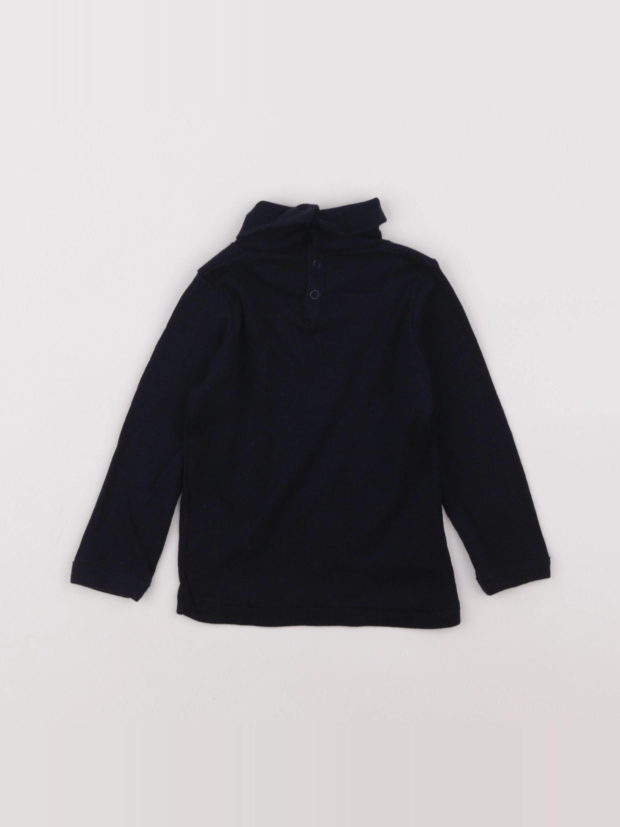 Petit Bateau - sous-pull bleu - 18 mois