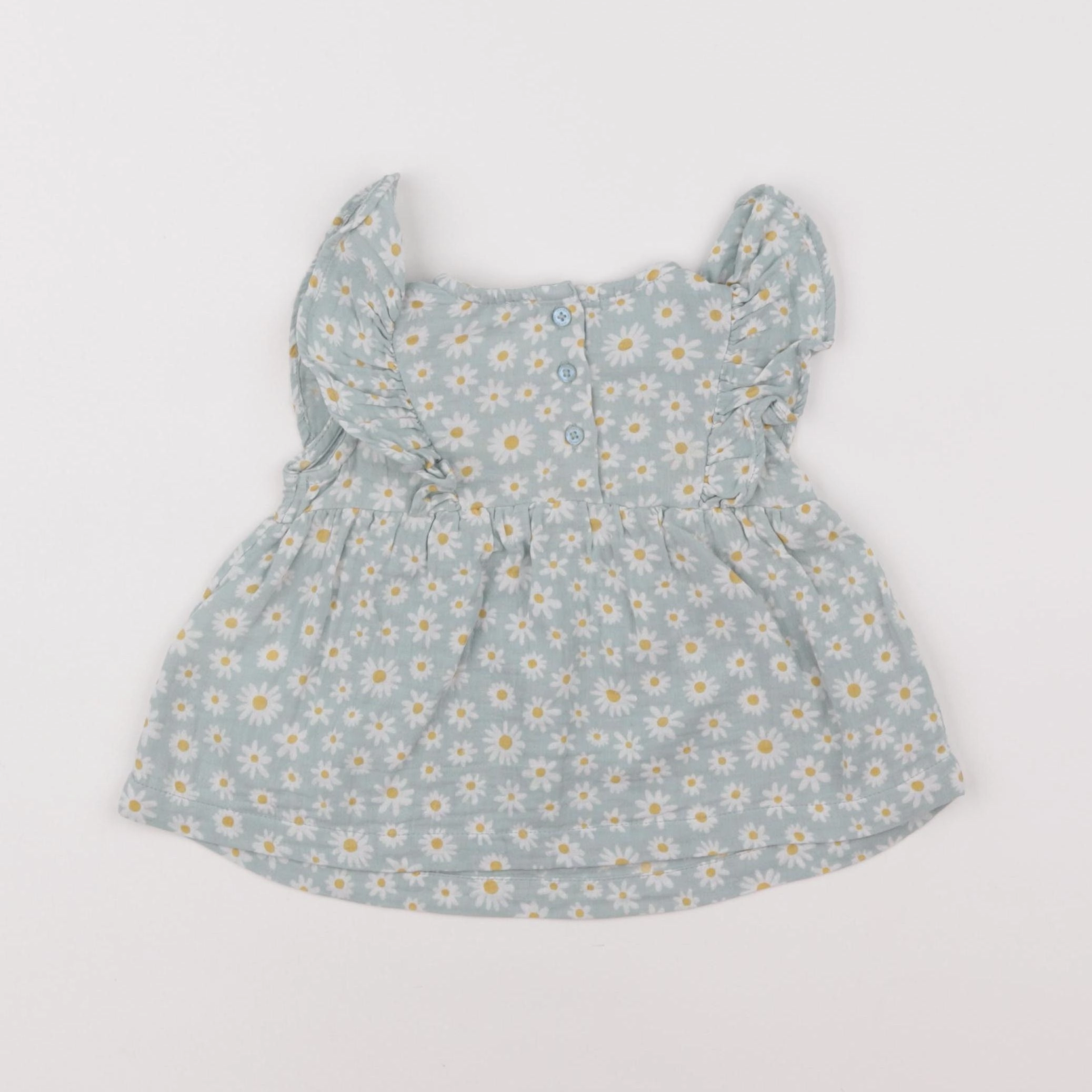 Vertbaudet - robe vert - 9 mois