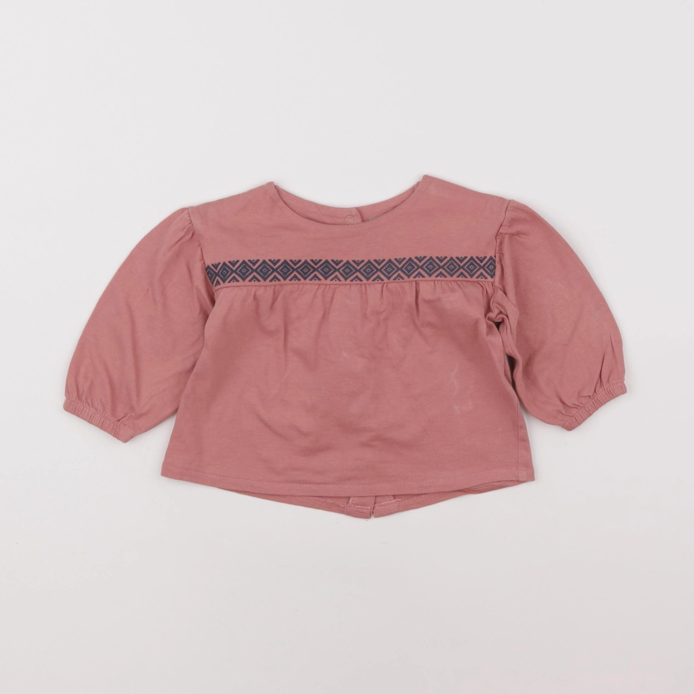 Vertbaudet - tee-shirt rose - 9 mois