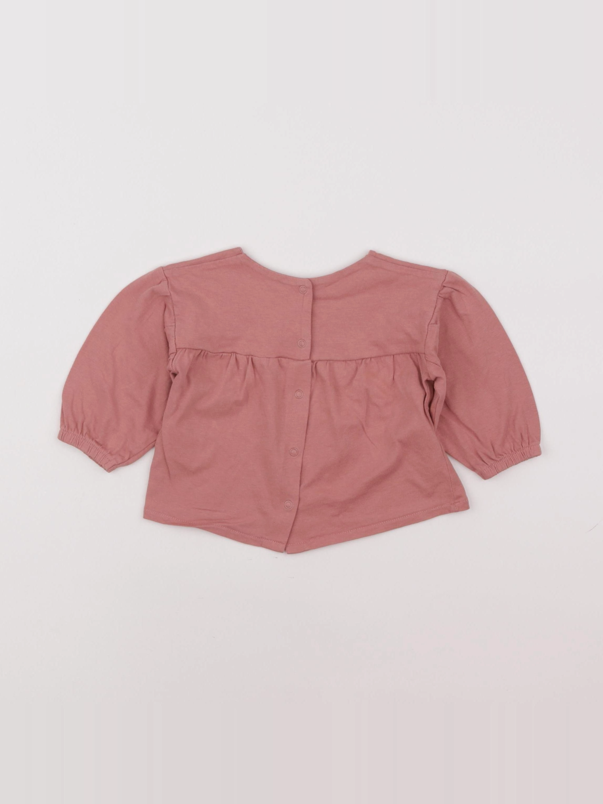 Vertbaudet - tee-shirt rose - 9 mois