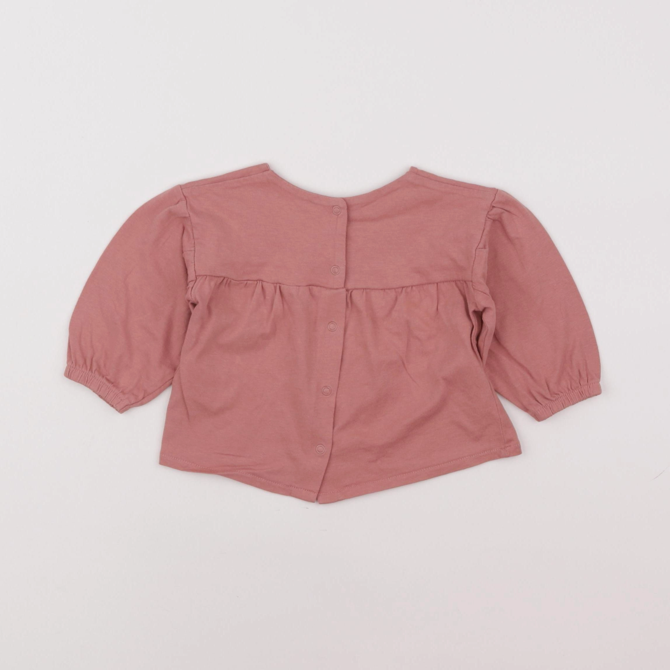 Vertbaudet - tee-shirt rose - 9 mois
