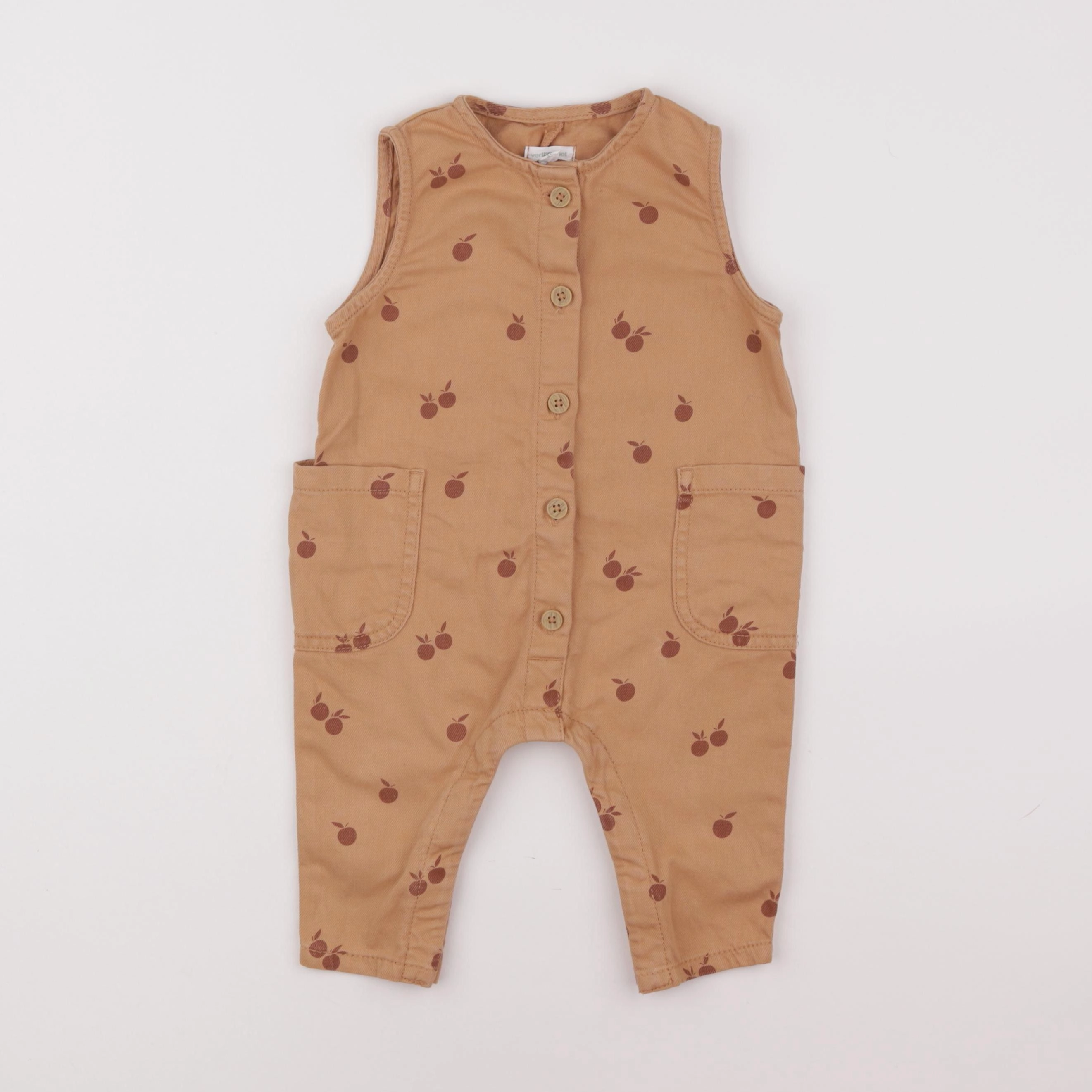 Vertbaudet - combinaison marron - 9 mois