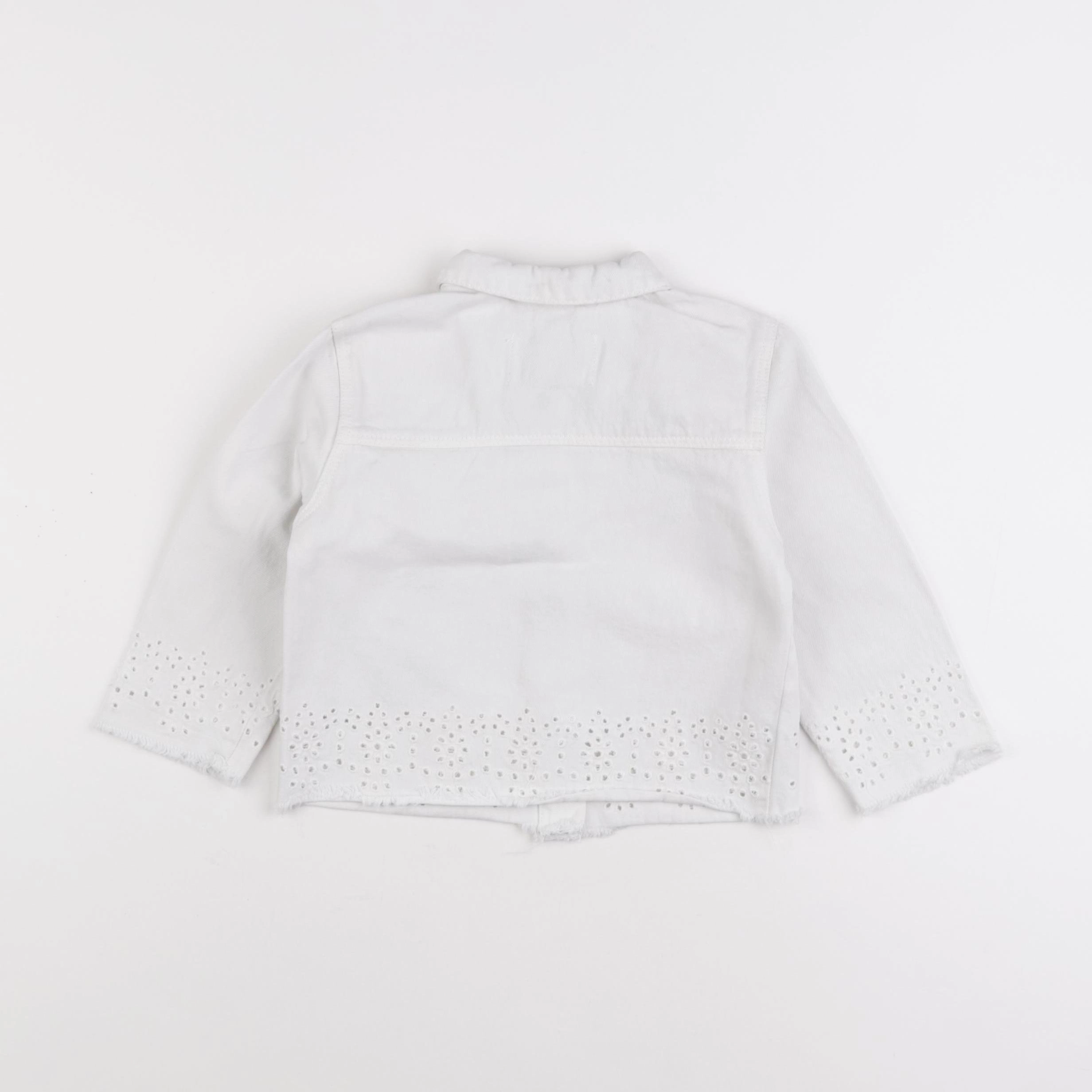 Zara - veste blanc - 18/24 mois
