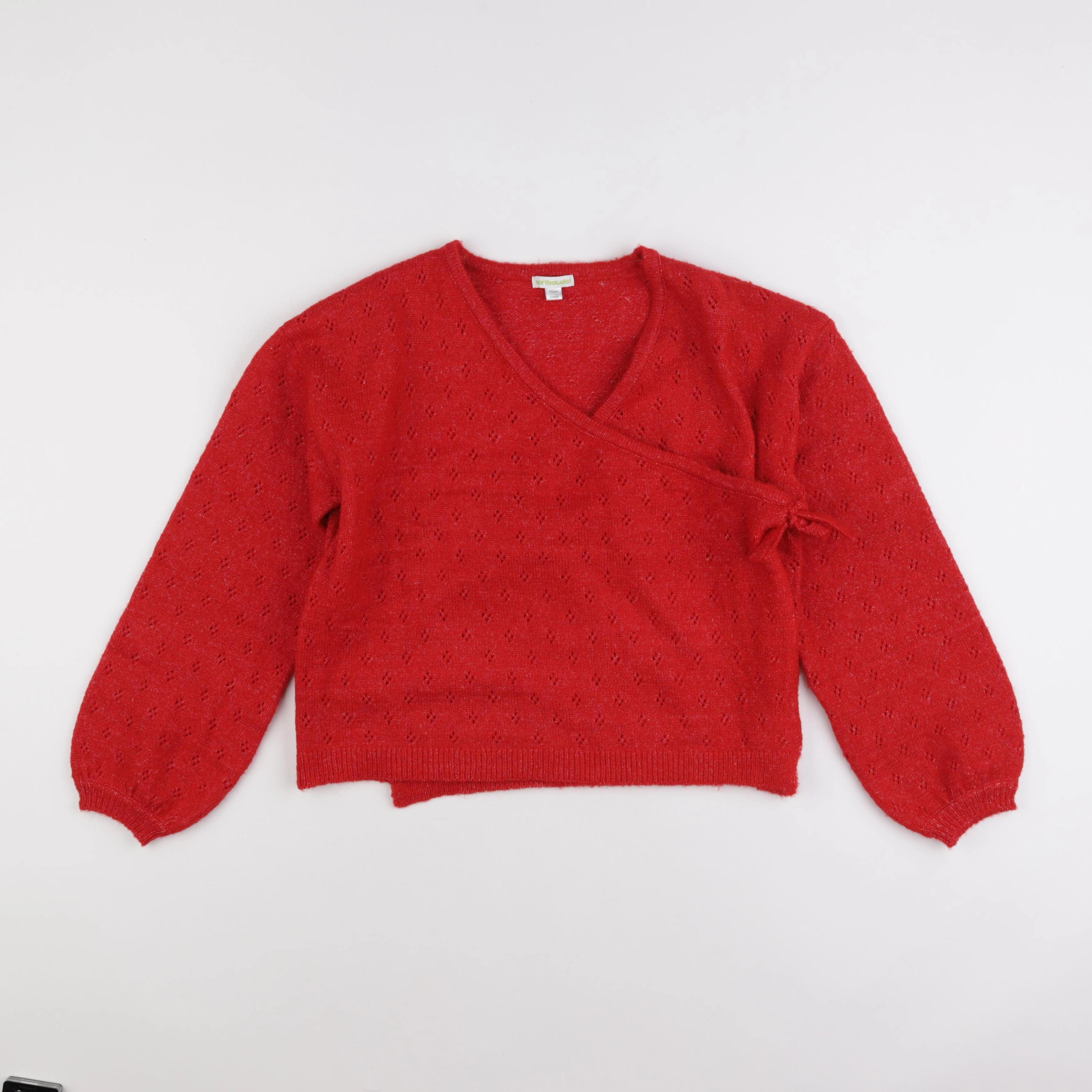 Vertbaudet - gilet rouge - 12 ans