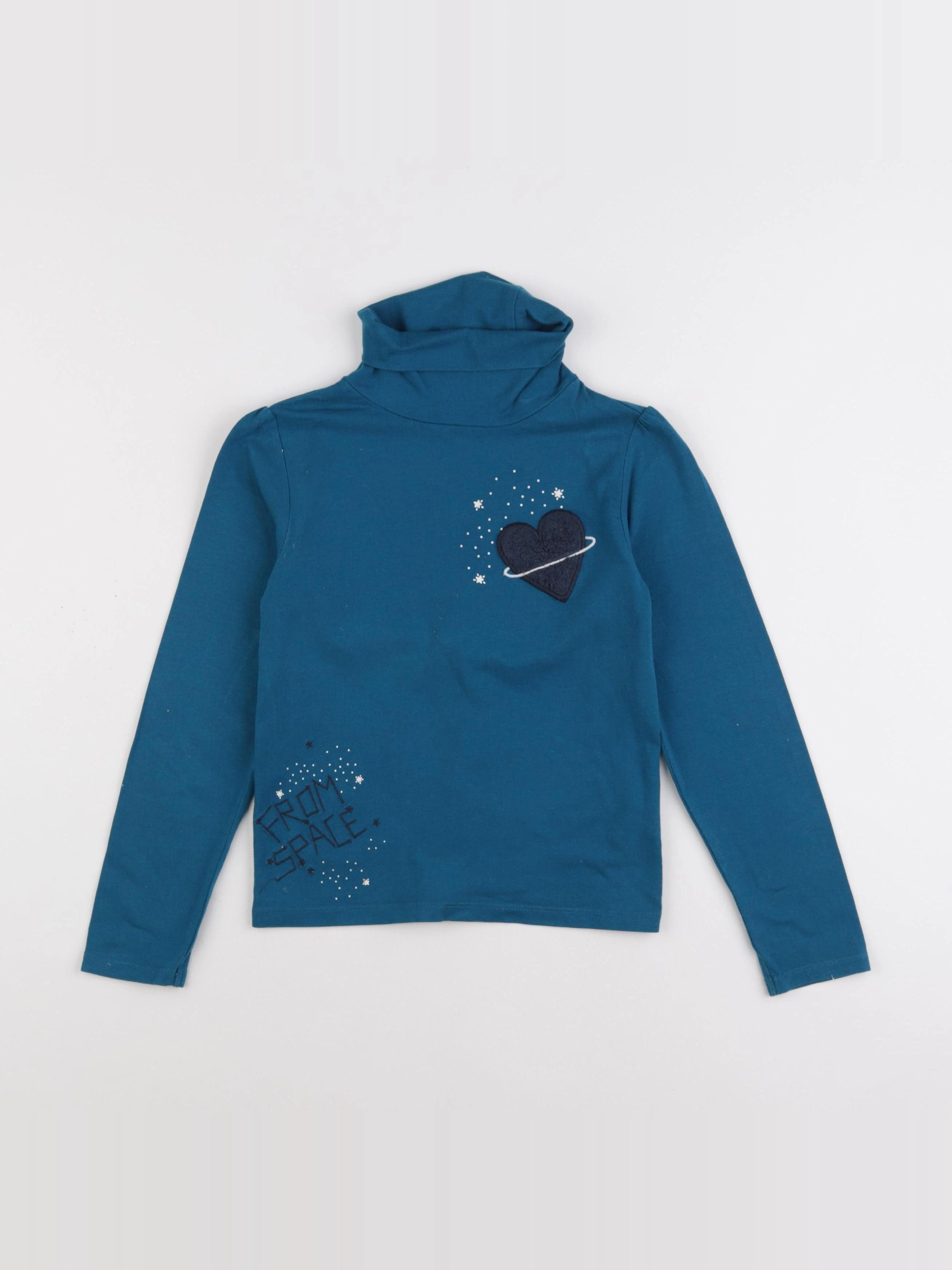 Vertbaudet - sous-pull bleu - 8 ans
