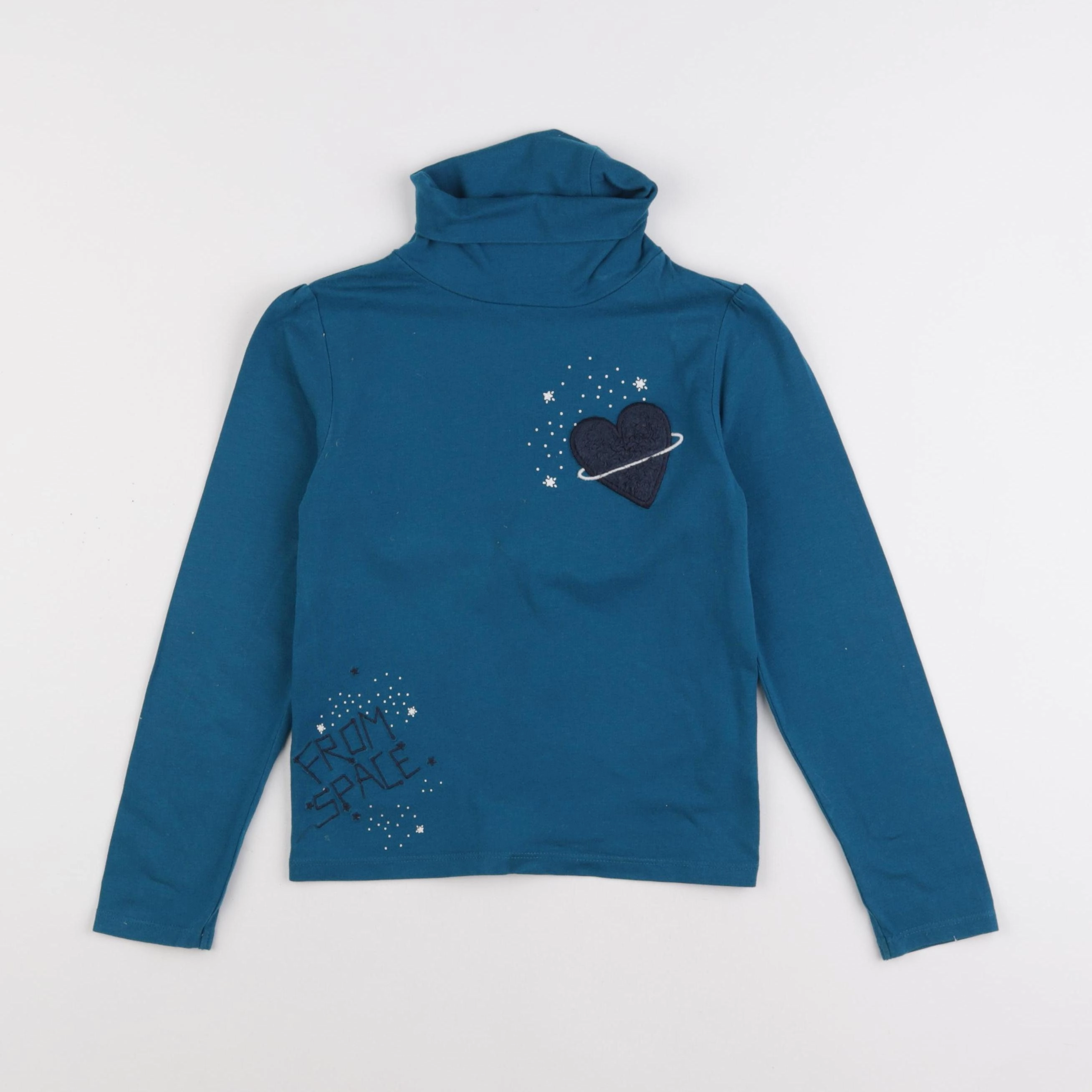 Vertbaudet - sous-pull bleu - 8 ans