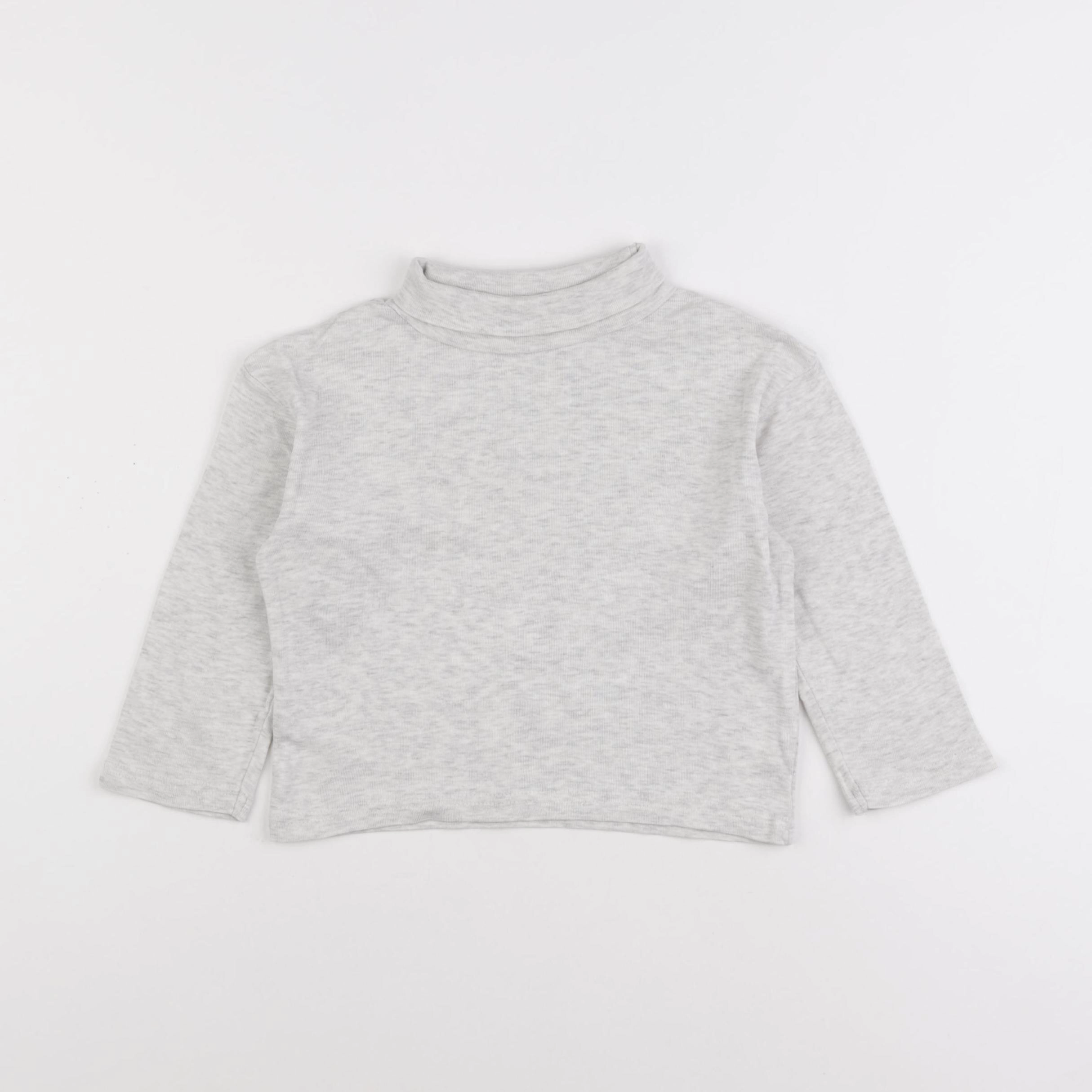 Vertbaudet - sous-pull gris - 3 ans