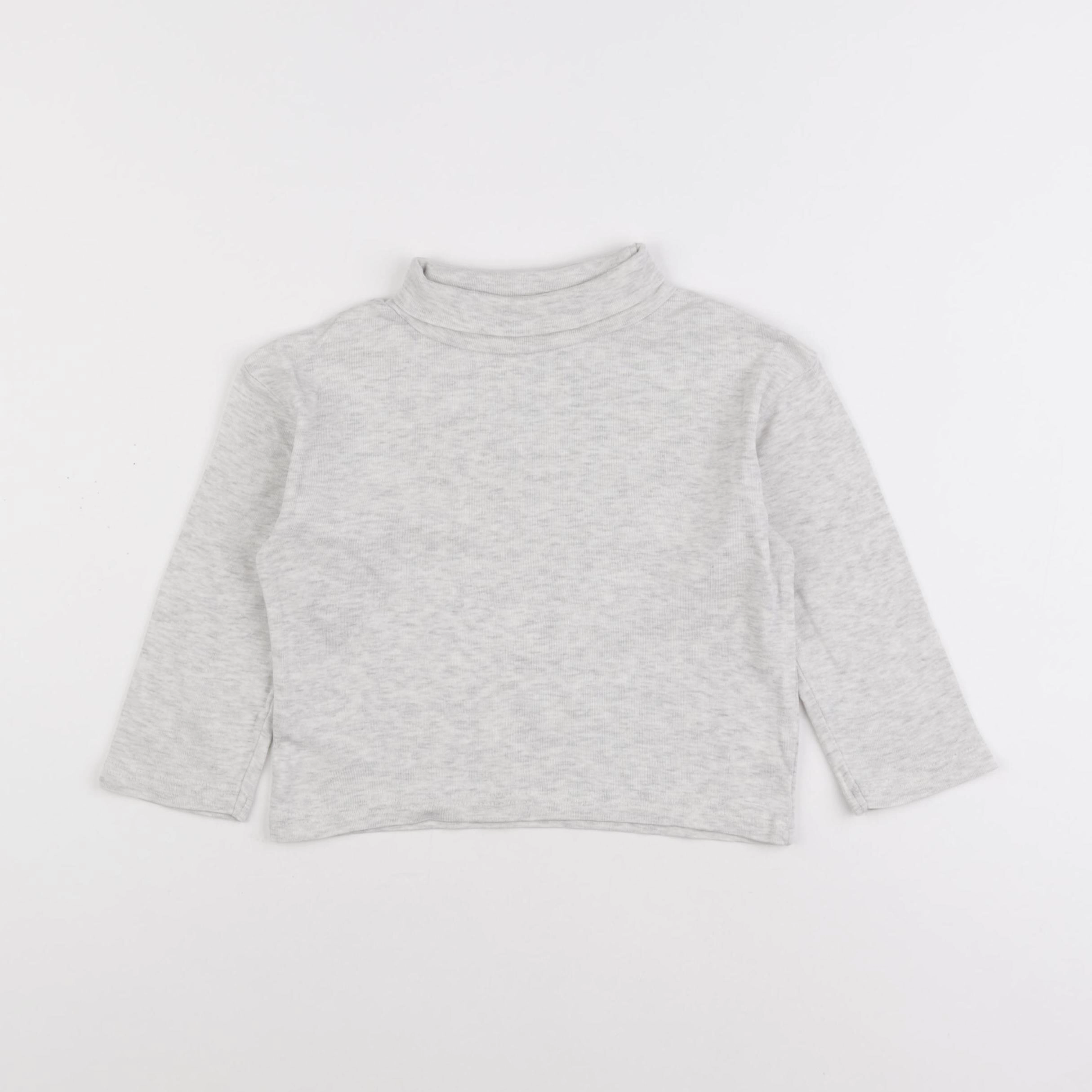 Vertbaudet - sous-pull gris - 3 ans