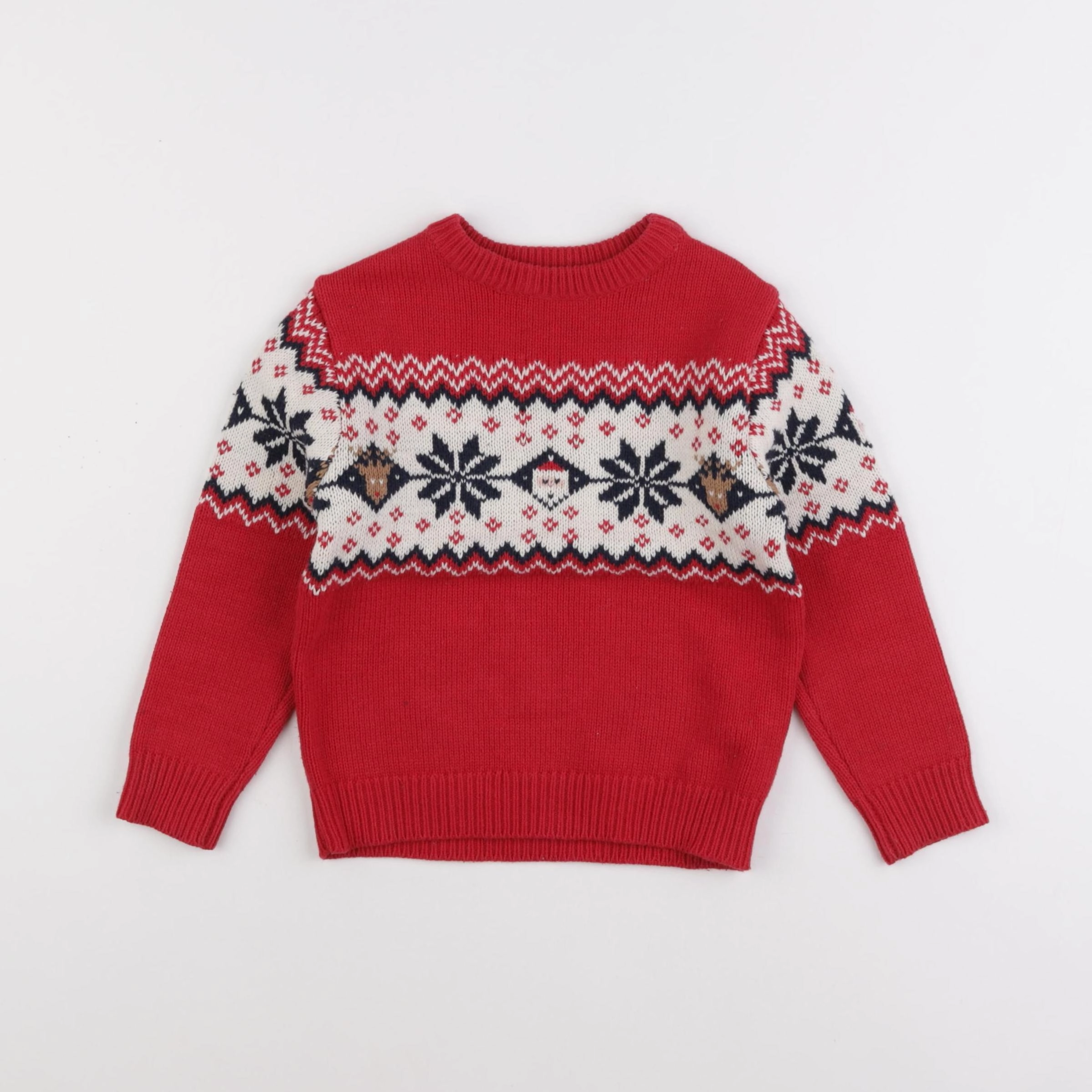Vertbaudet - pull rouge - 4 ans