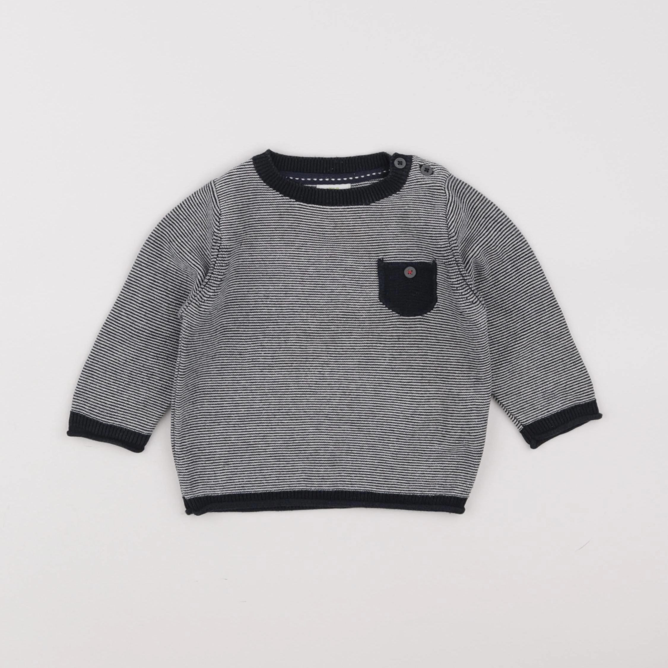 Tape à l'oeil - pull bleu - 9 mois