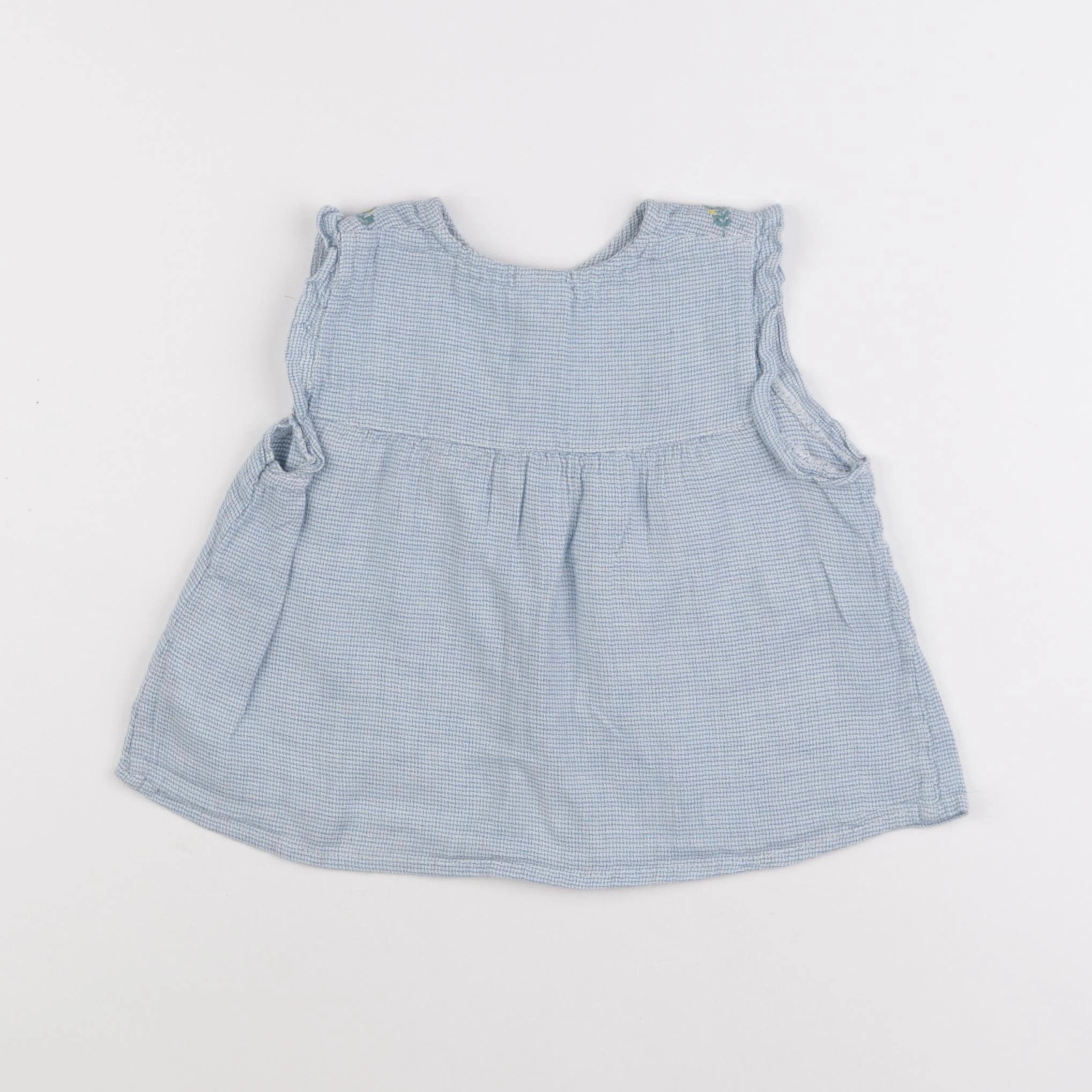 Bonton - blouse bleu - 2 ans
