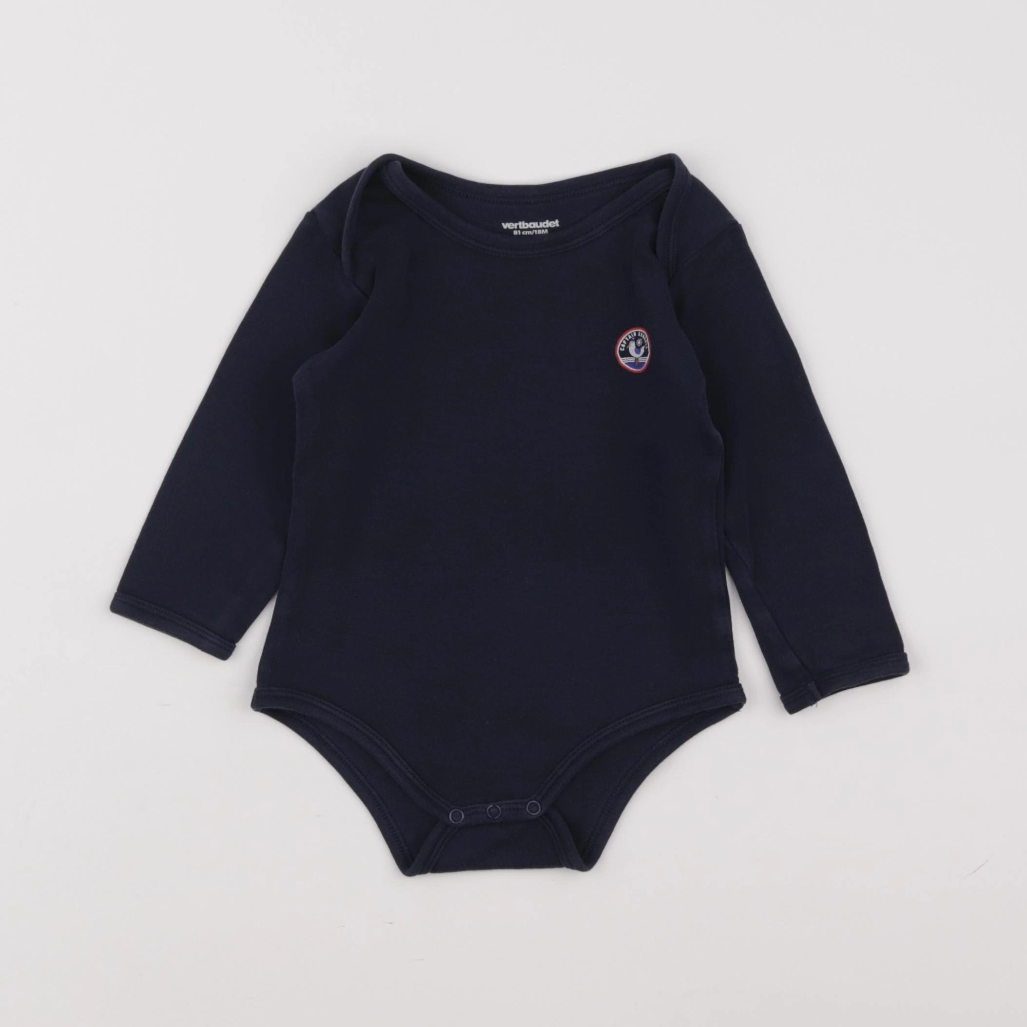 Vertbaudet - body bleu - 18 mois