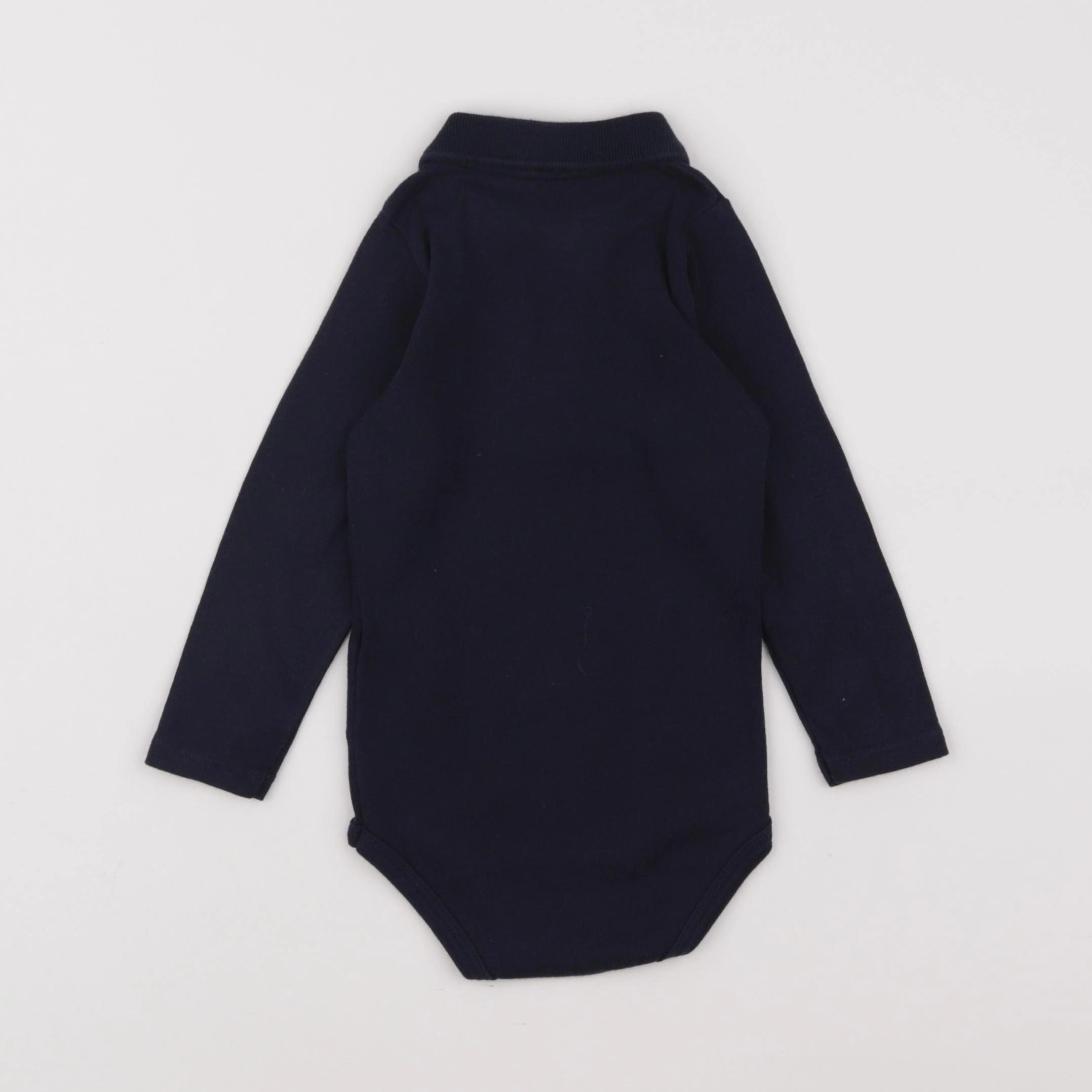 Petit Bateau - body à col bleu - 18 mois