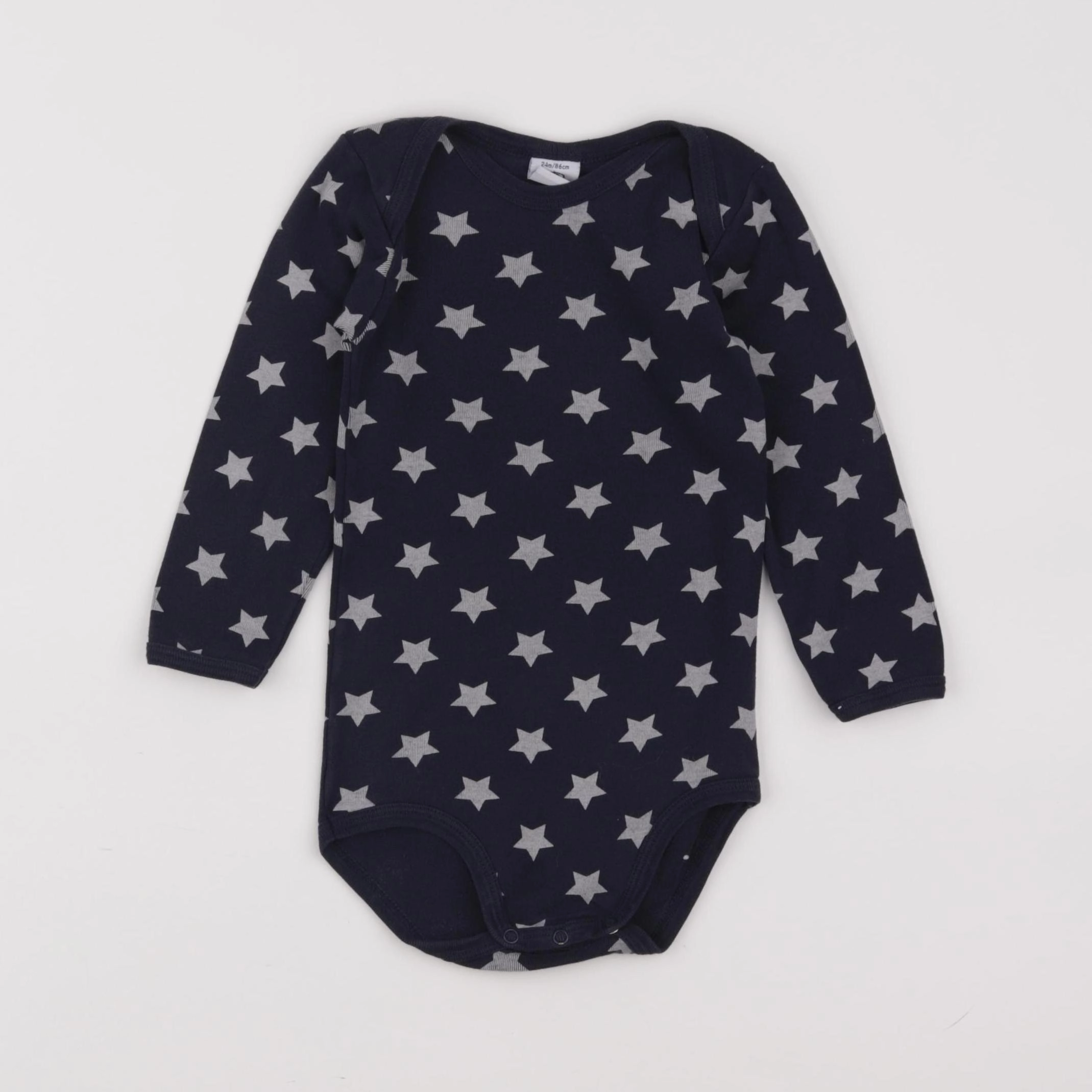 Petit Bateau - body bleu - 24 mois