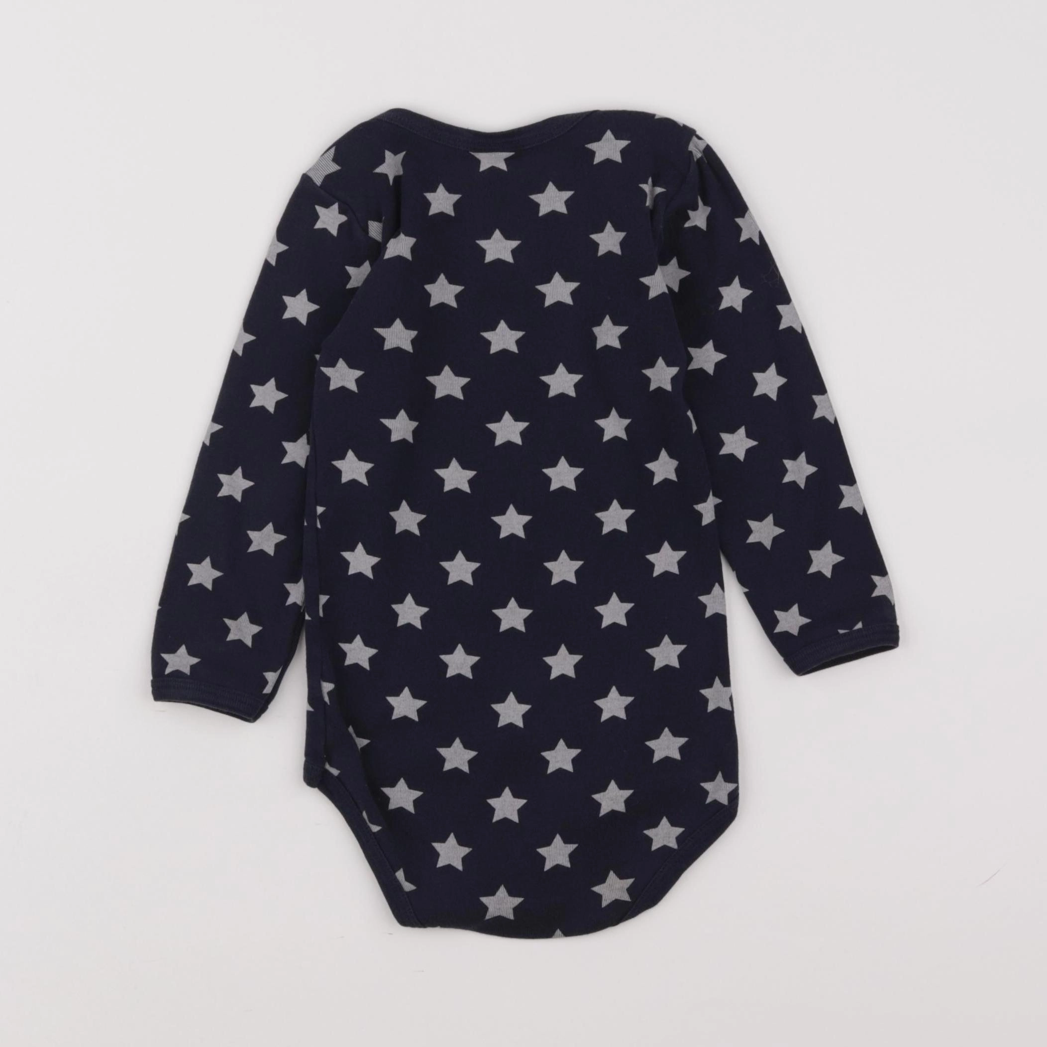 Petit Bateau - body bleu - 24 mois