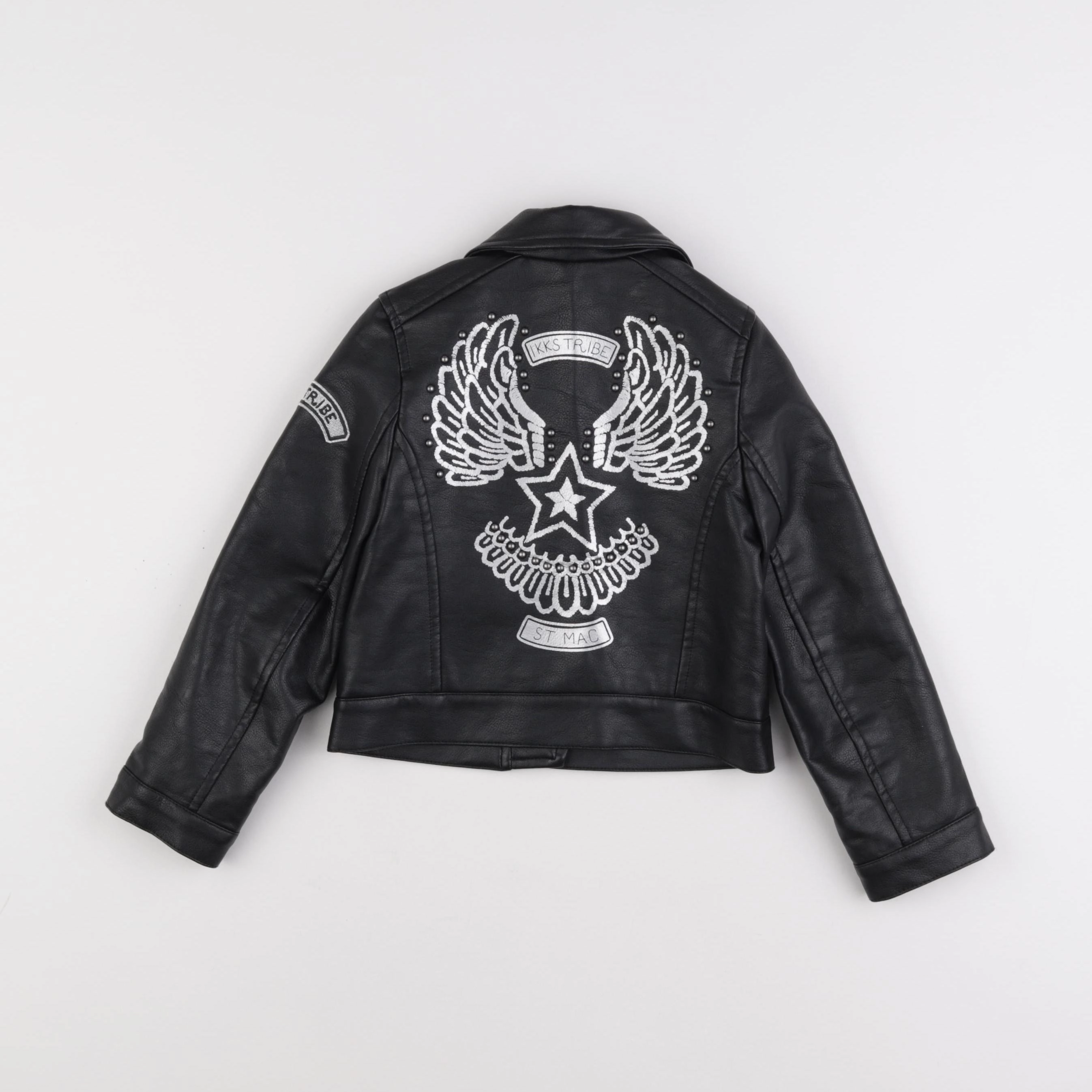 IKKS - veste simili cuir noir - 4 ans
