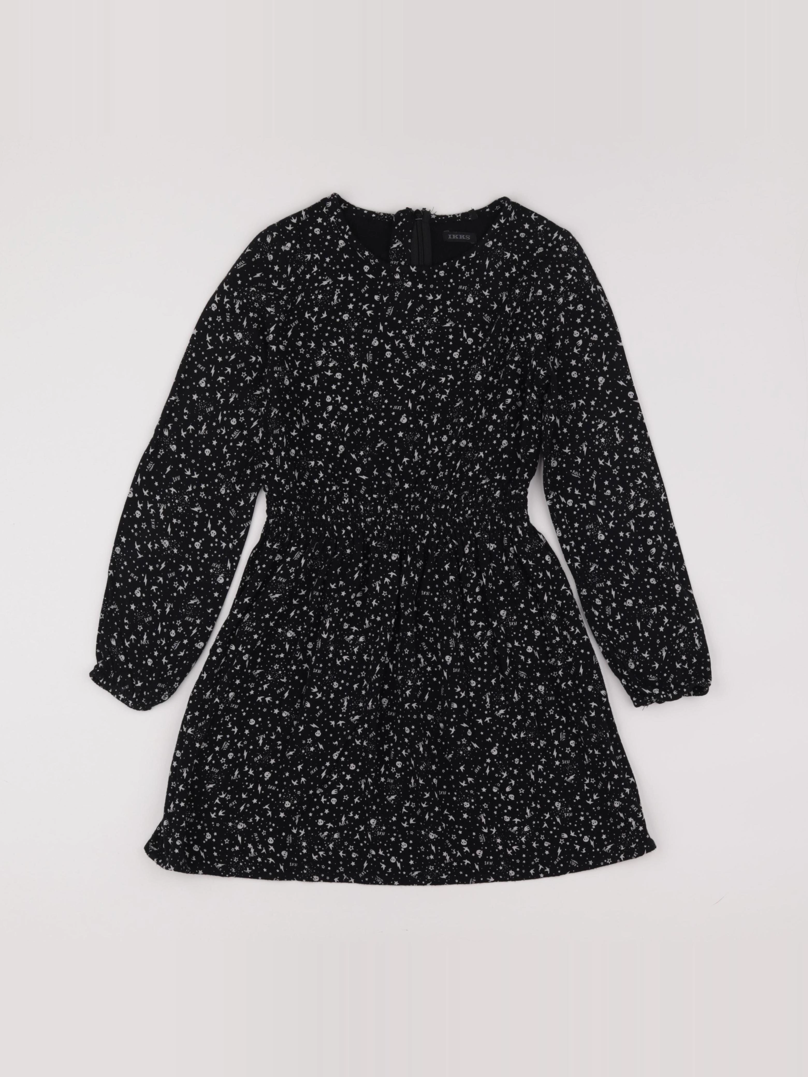 IKKS - robe noir - 10 ans