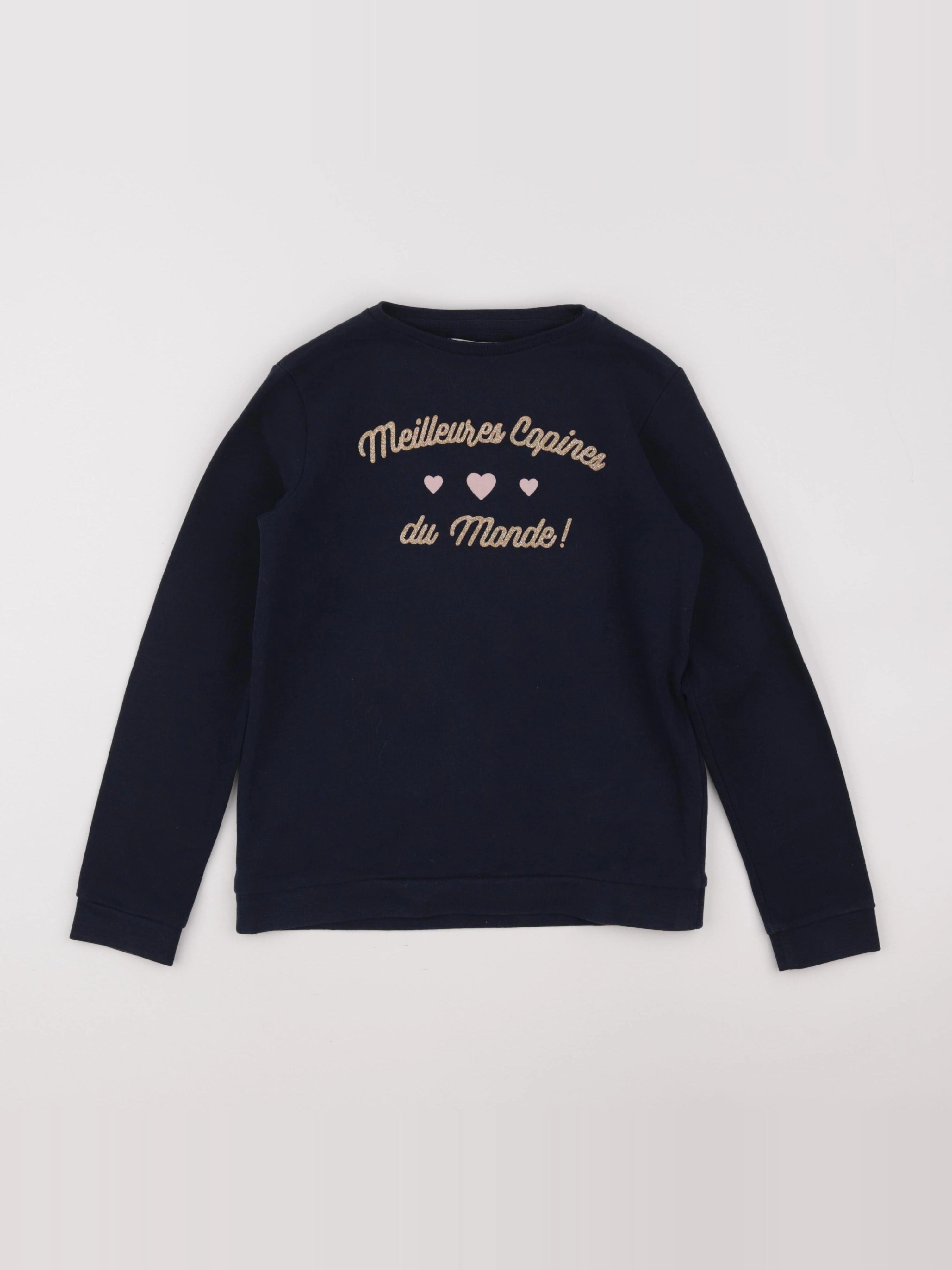 Vertbaudet - sweat bleu - 10 ans