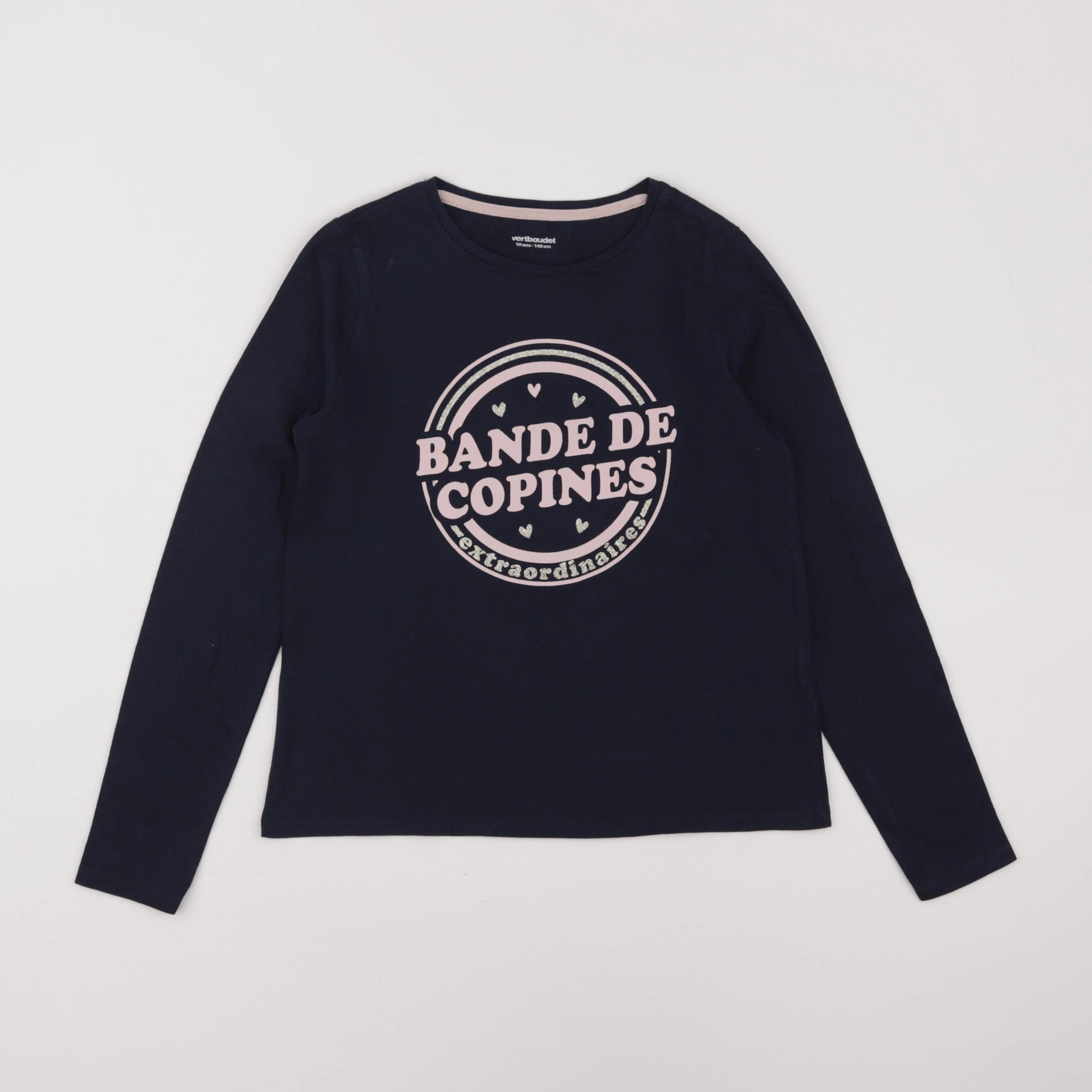 Vertbaudet - tee-shirt bleu - 10 ans
