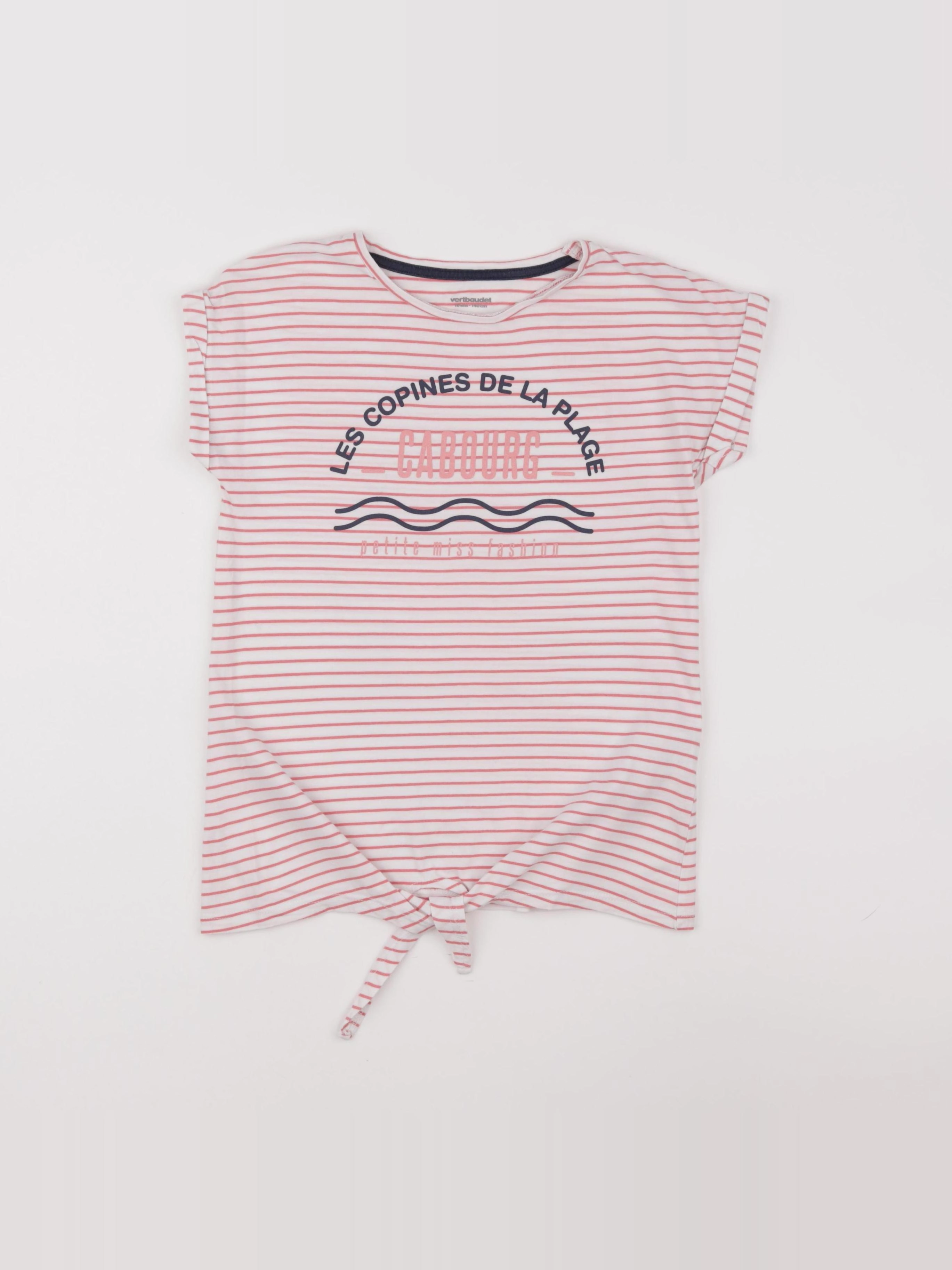 Vertbaudet - tee-shirt rose - 10 ans