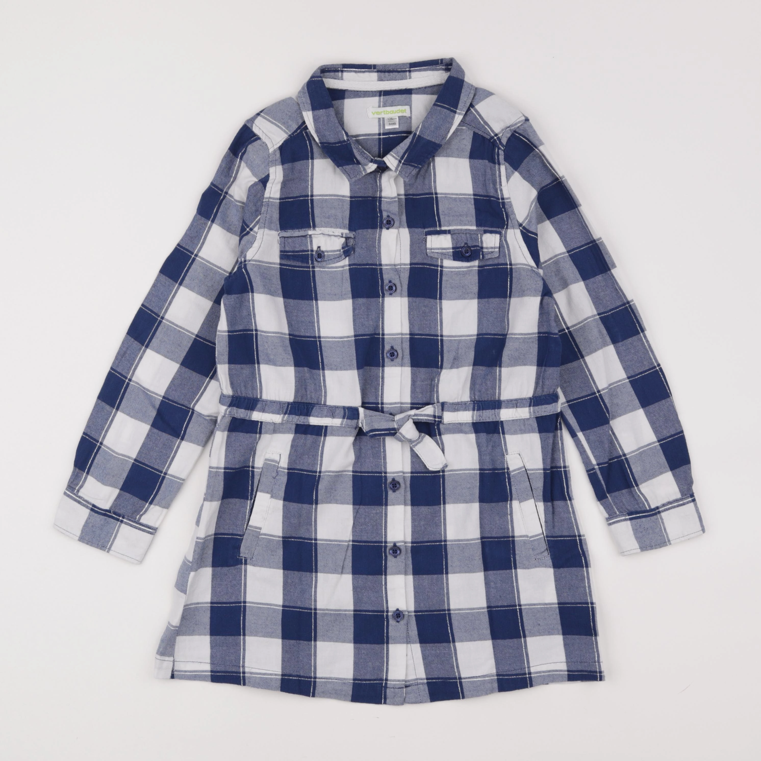 Vertbaudet - robe bleu - 8 ans