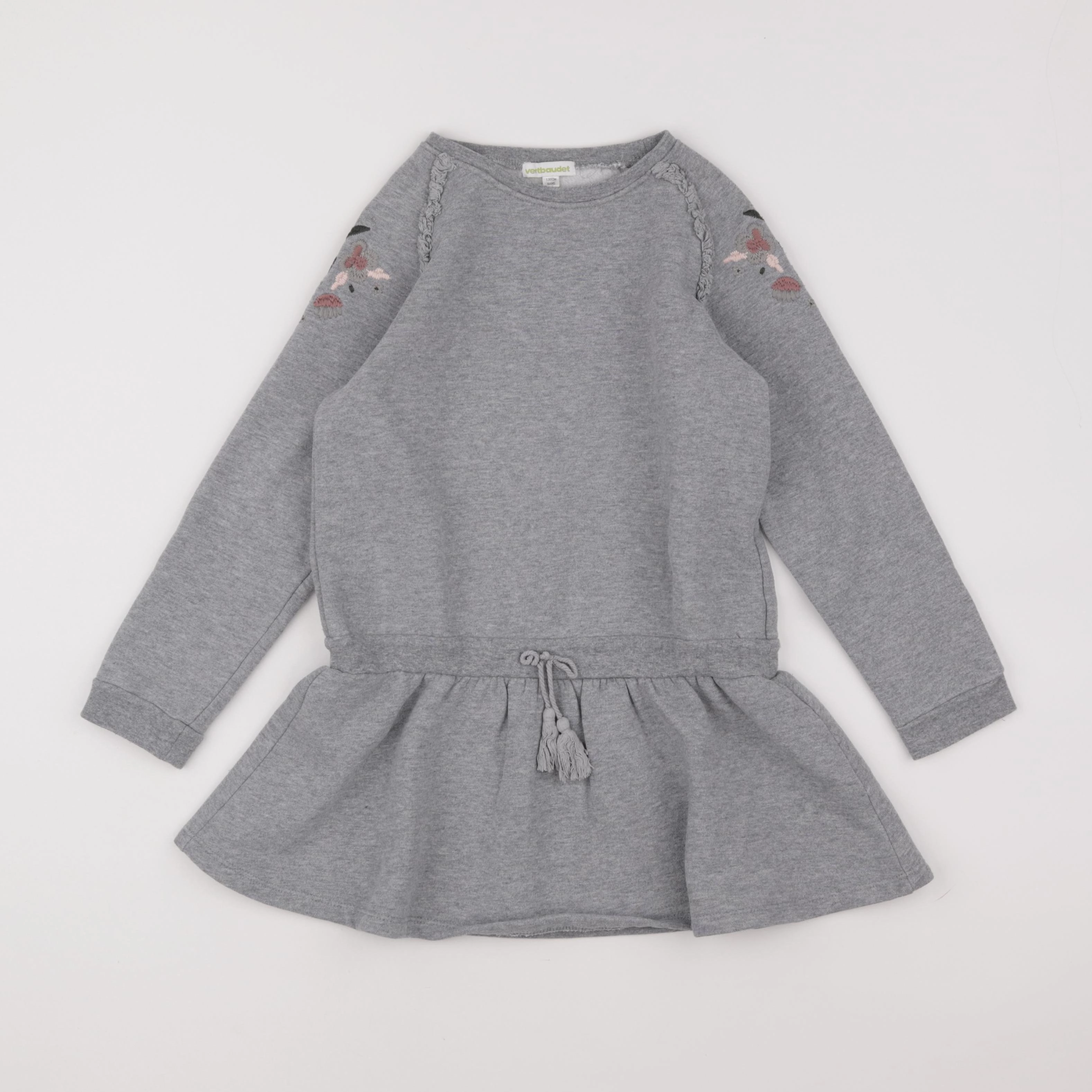 Vertbaudet - robe gris - 8 ans