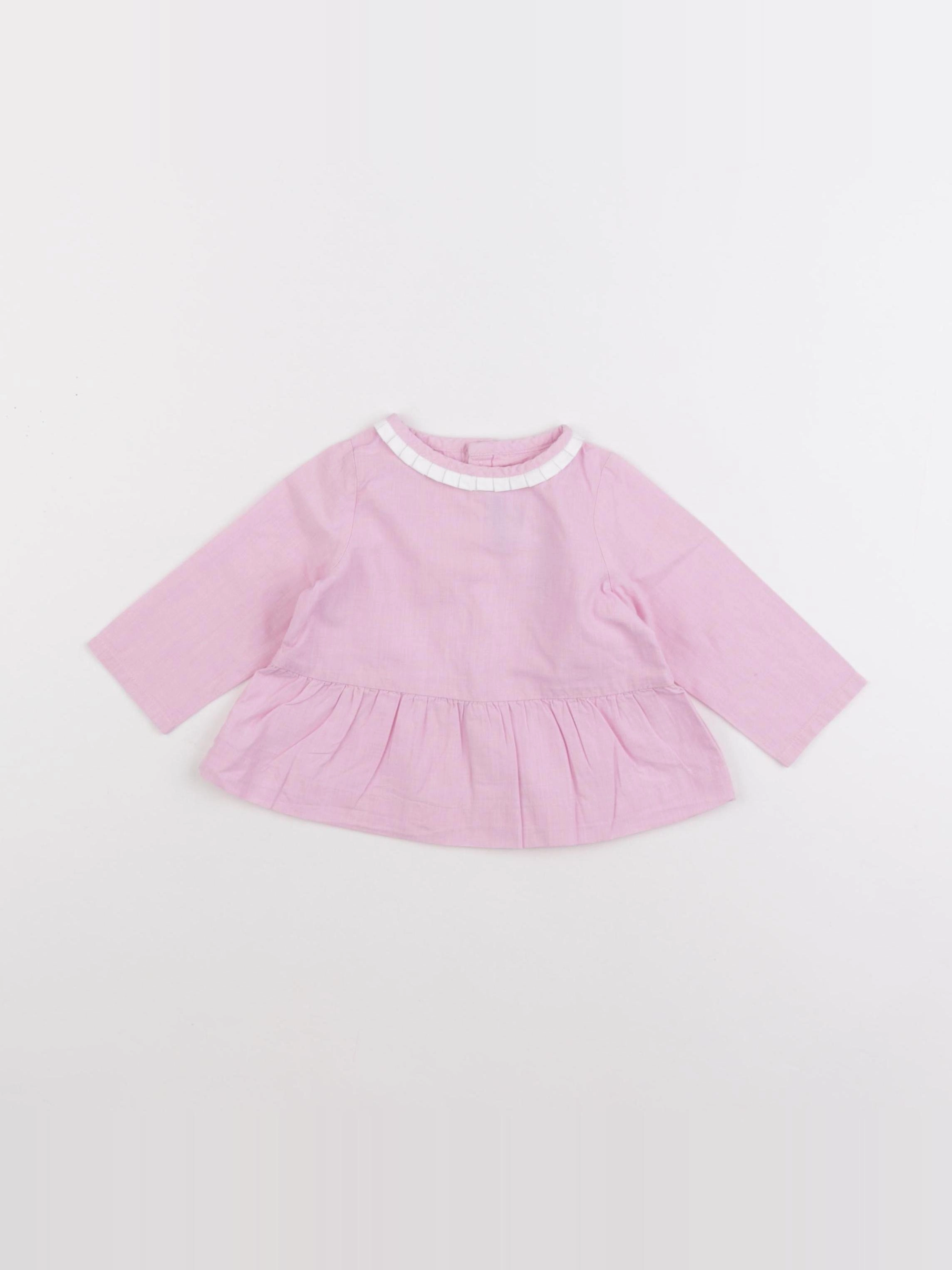 Jacadi - blouse rose - 6 mois