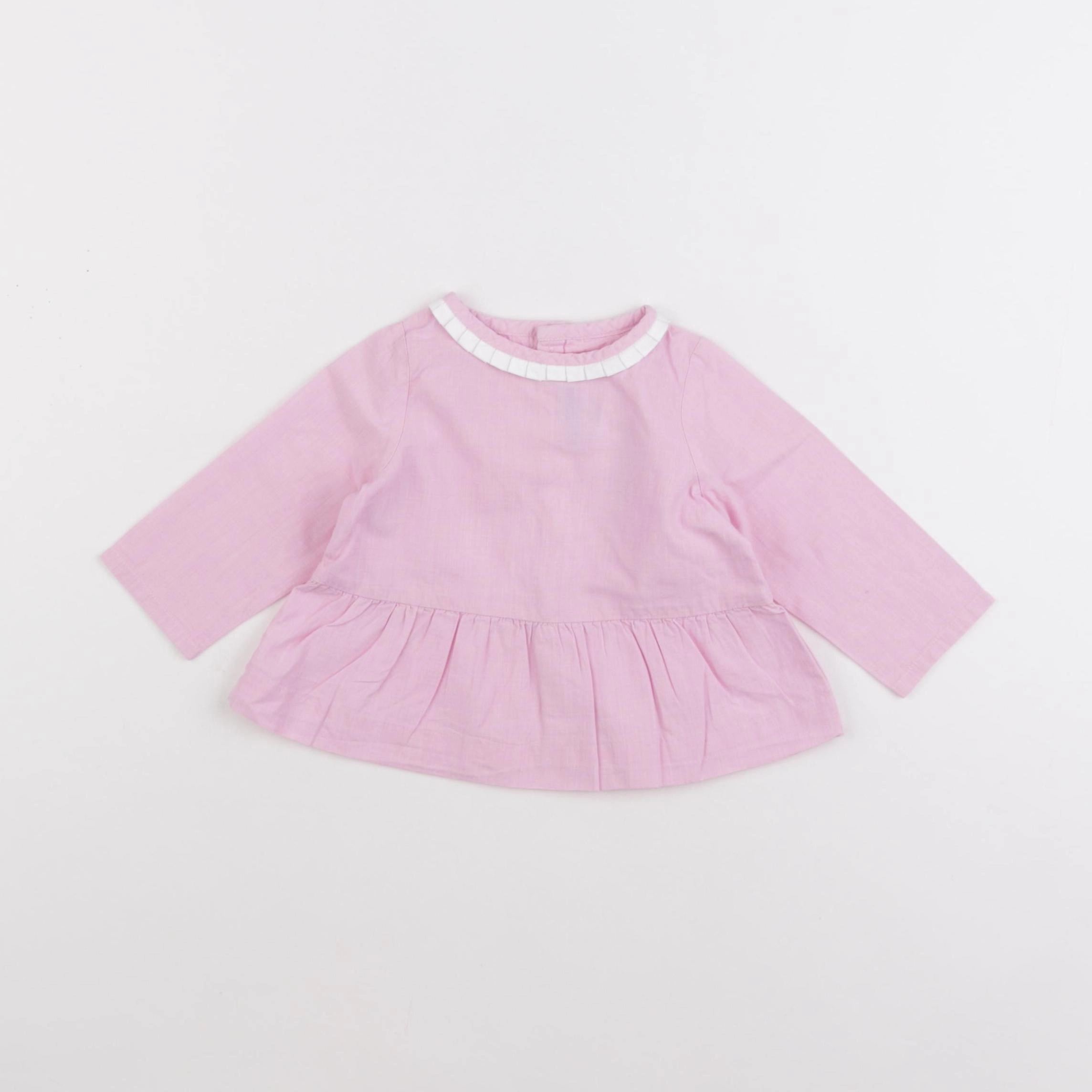 Jacadi - blouse rose - 6 mois