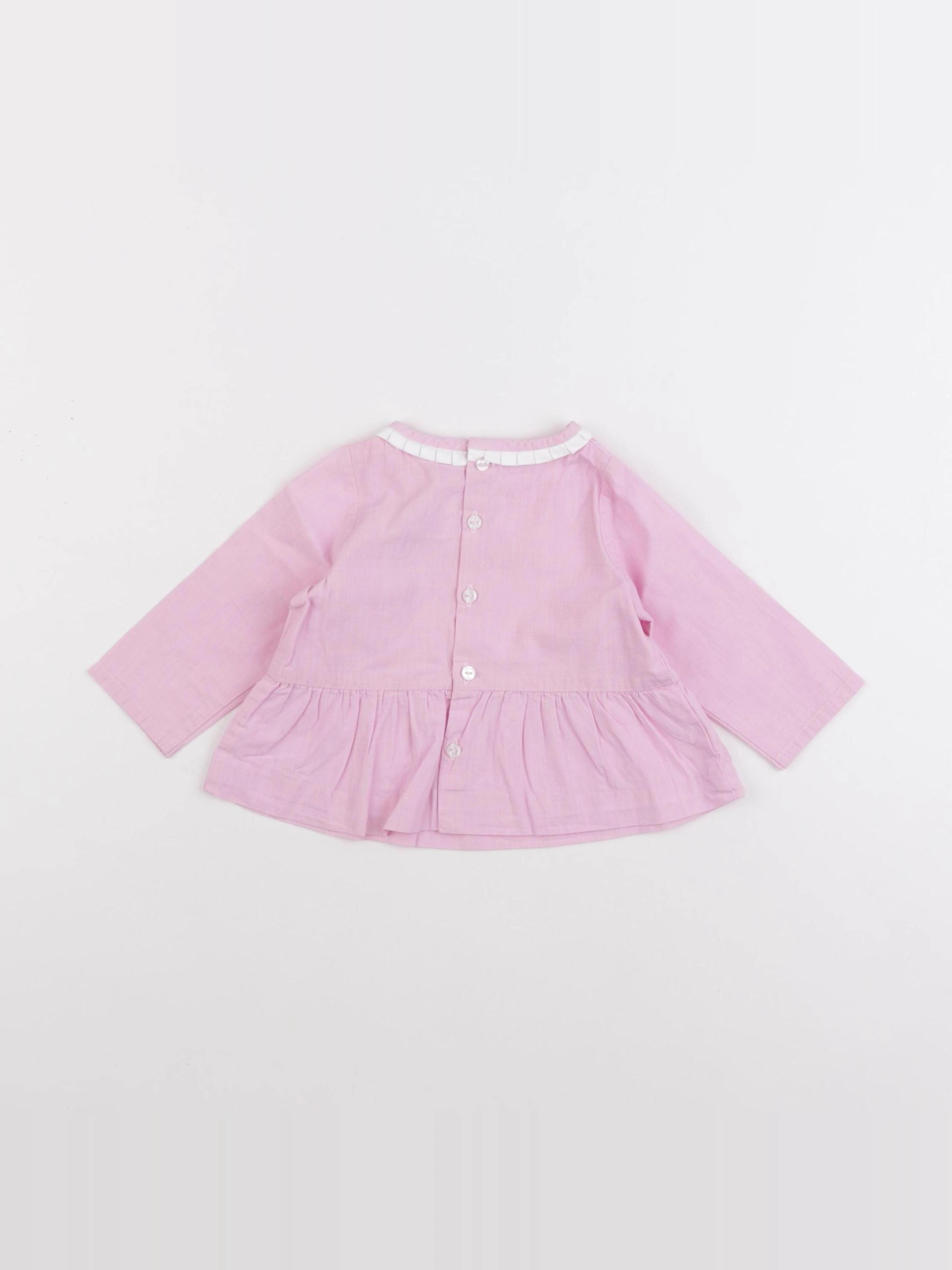 Jacadi - blouse rose - 6 mois
