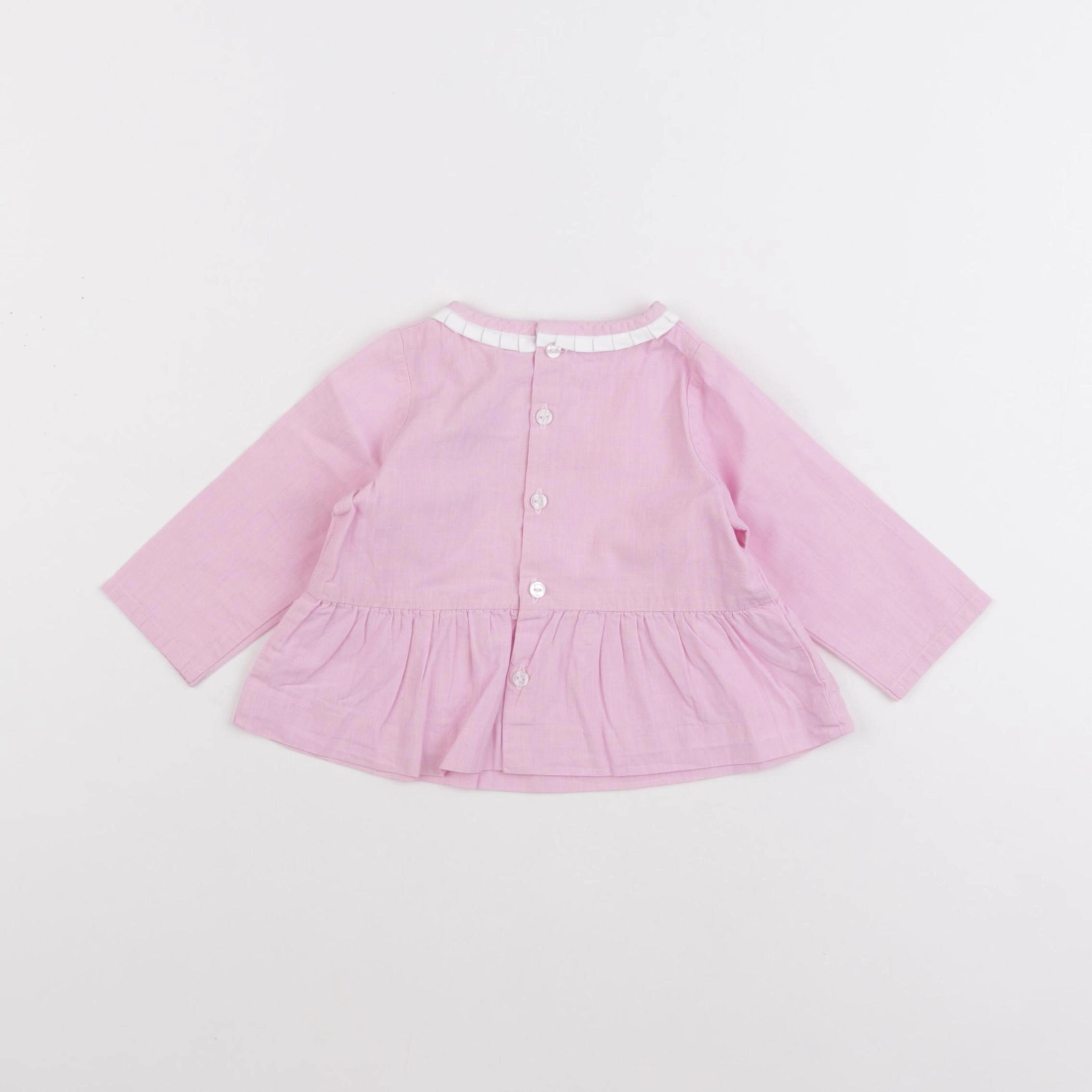 Jacadi - blouse rose - 6 mois