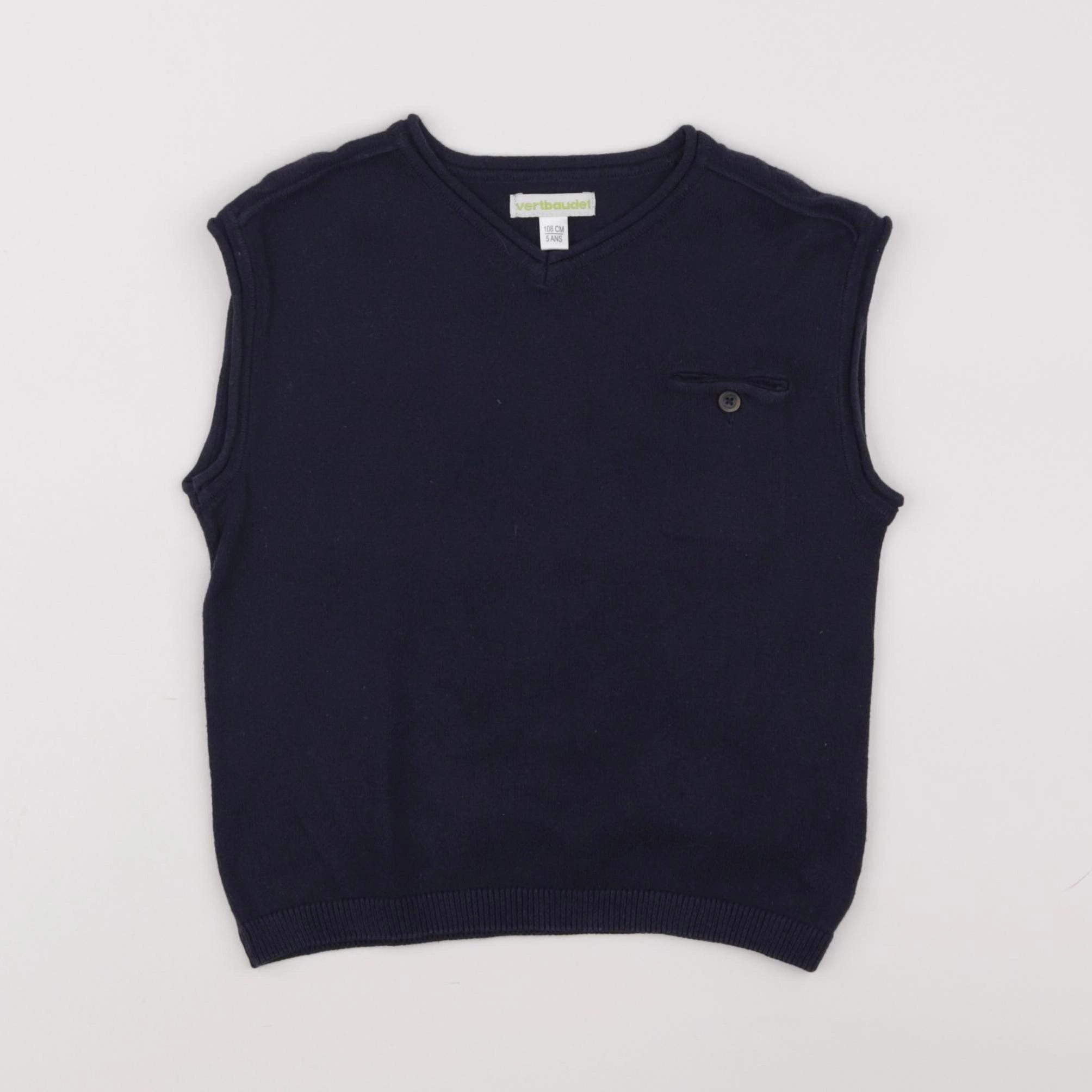 Vertbaudet - pull bleu - 5 ans