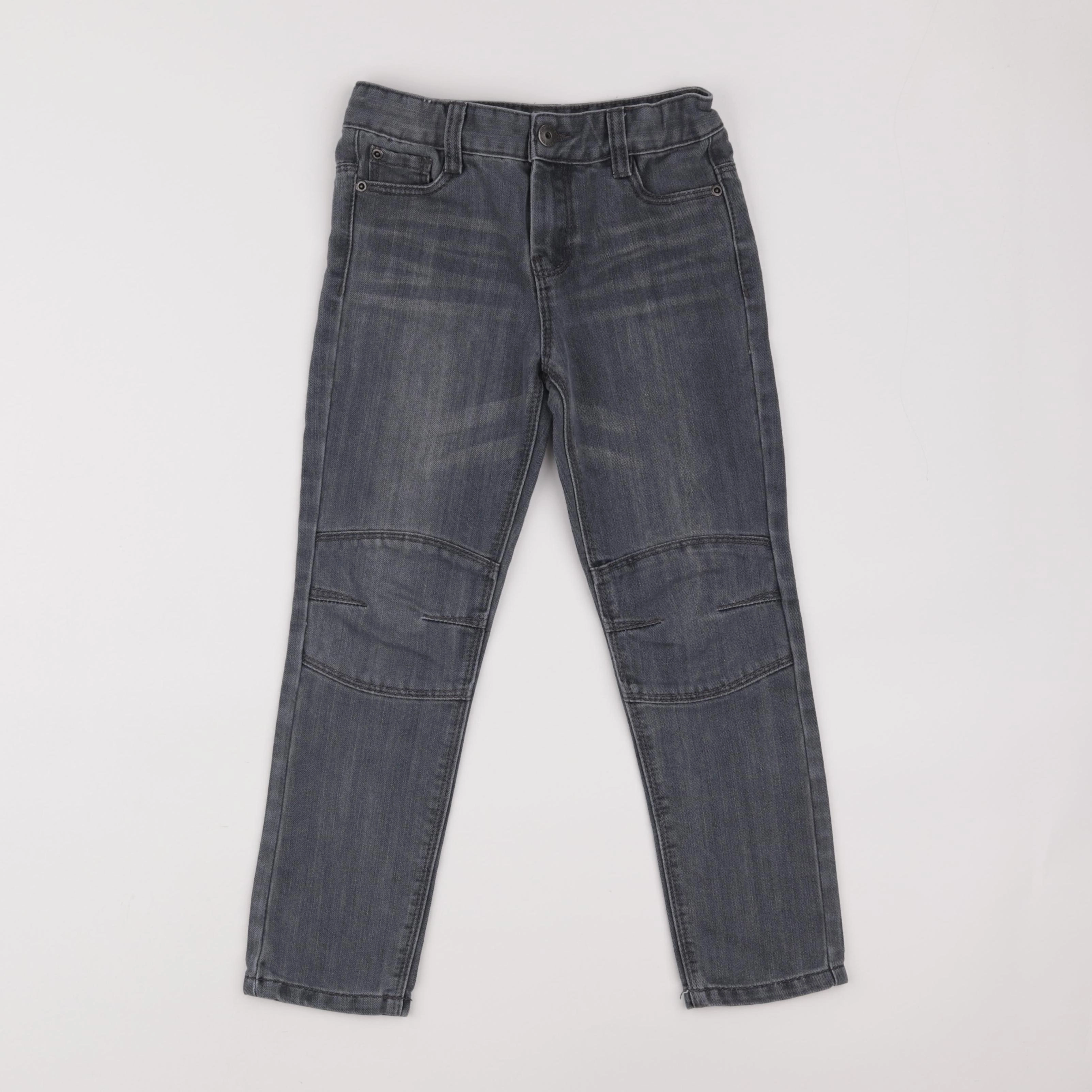 Vertbaudet - jean gris - 7 ans