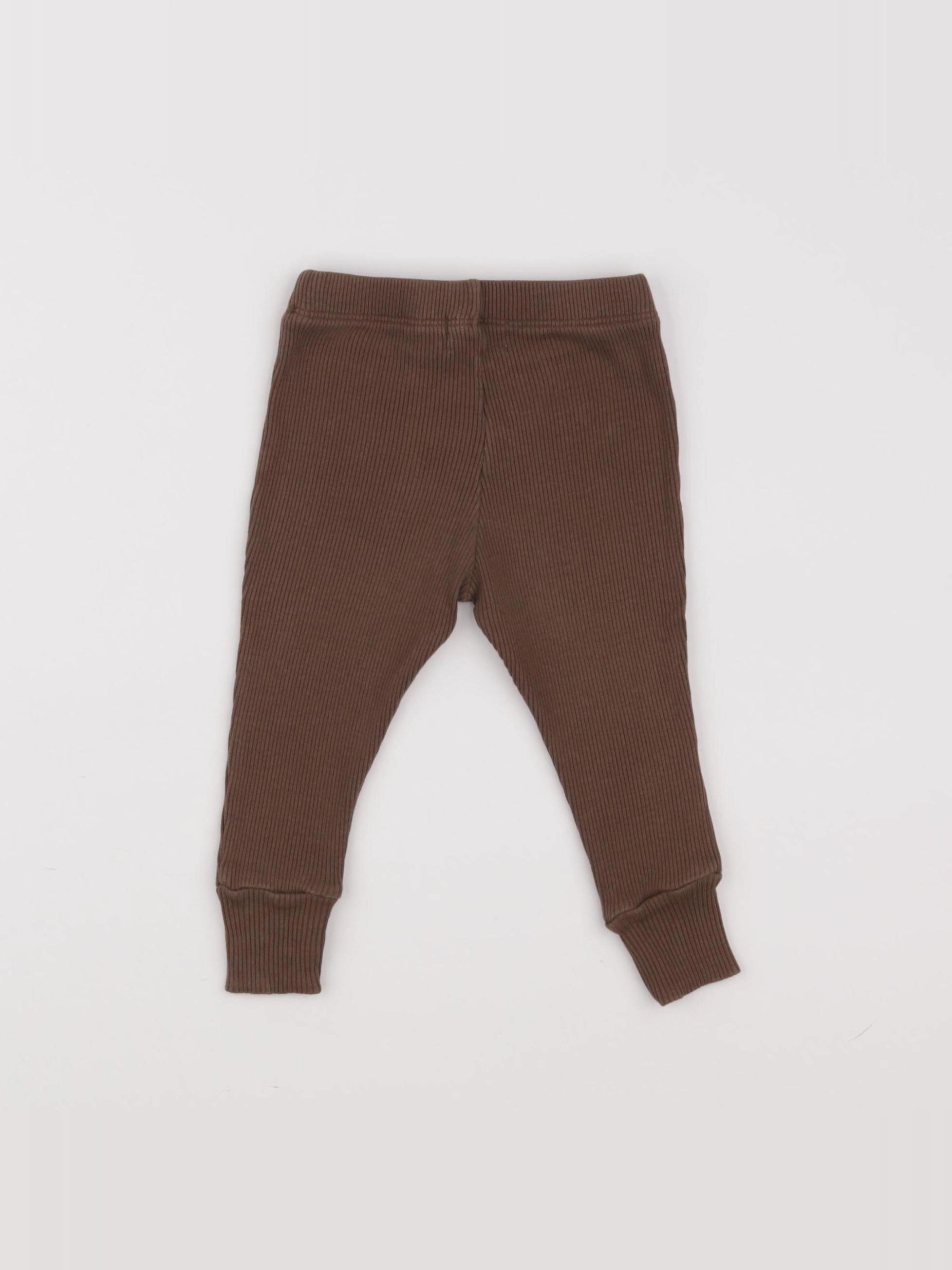 Minabulle - legging marron - 12 mois